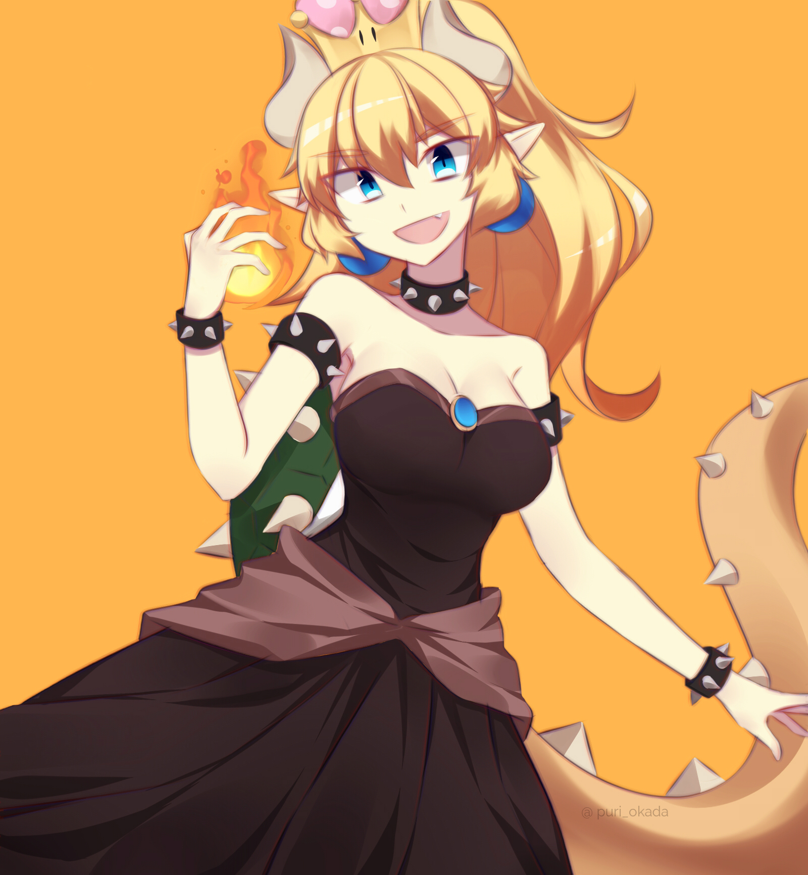 Bowsette - Марио, Bowsette, Bowsette Jr, Boosette, Длиннопост, Anime Art, Сиськи