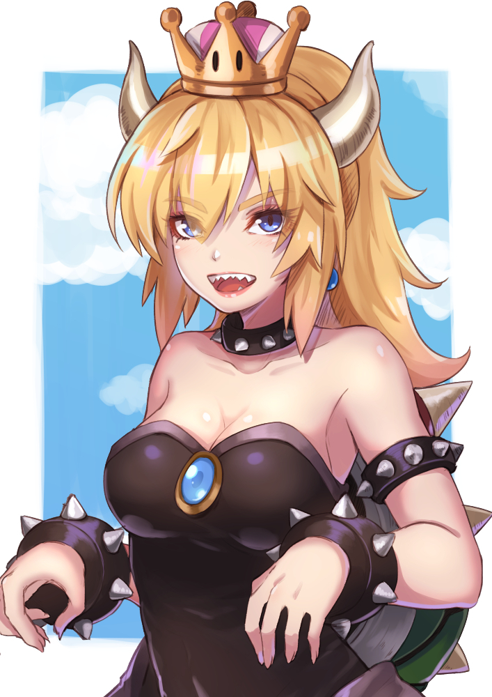 Bowsette - Марио, Bowsette, Bowsette Jr, Boosette, Длиннопост, Anime Art, Сиськи