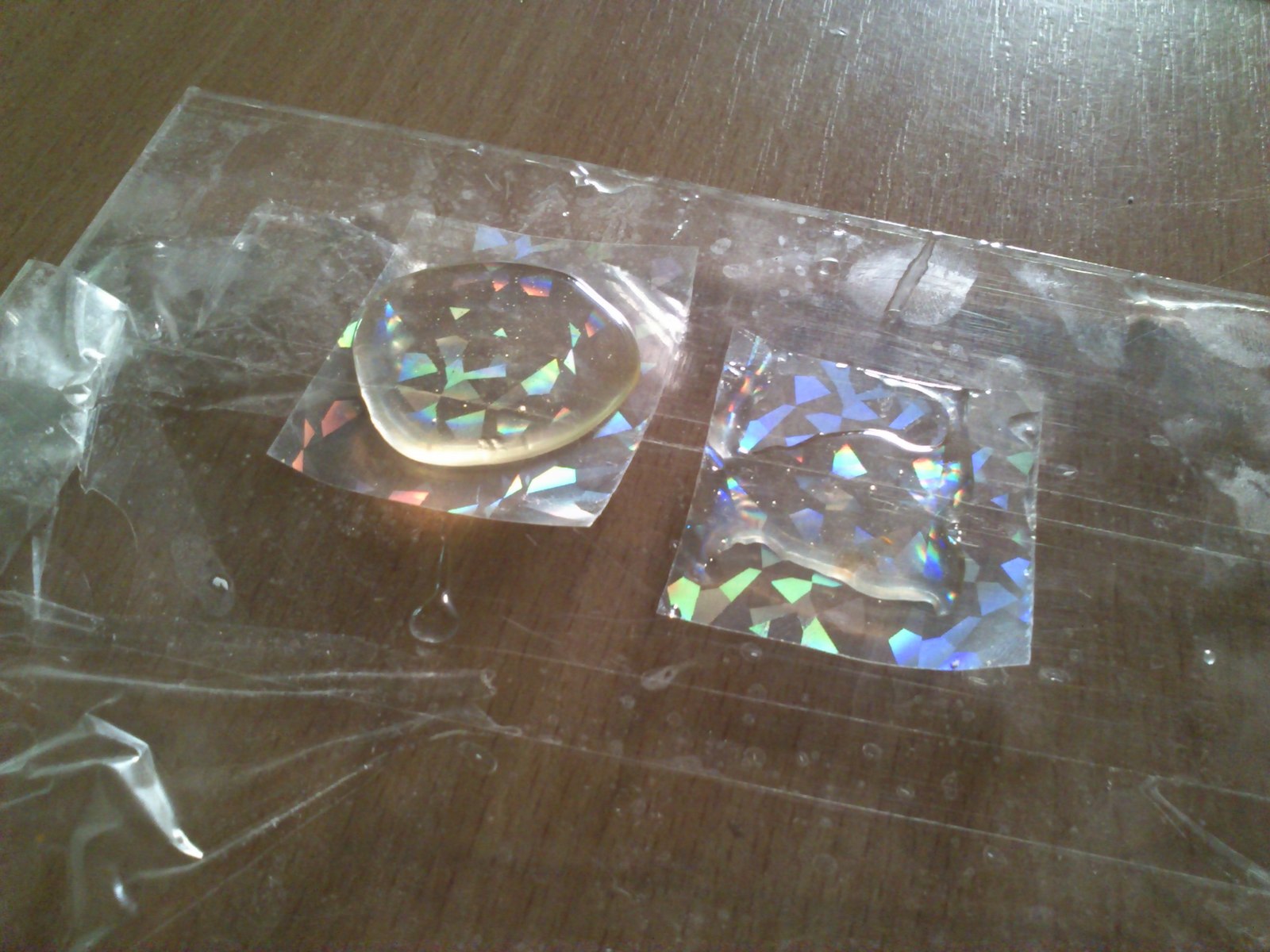 Artificial almost opal, experiment - My, Epoxy resin, , GIF, Longpost