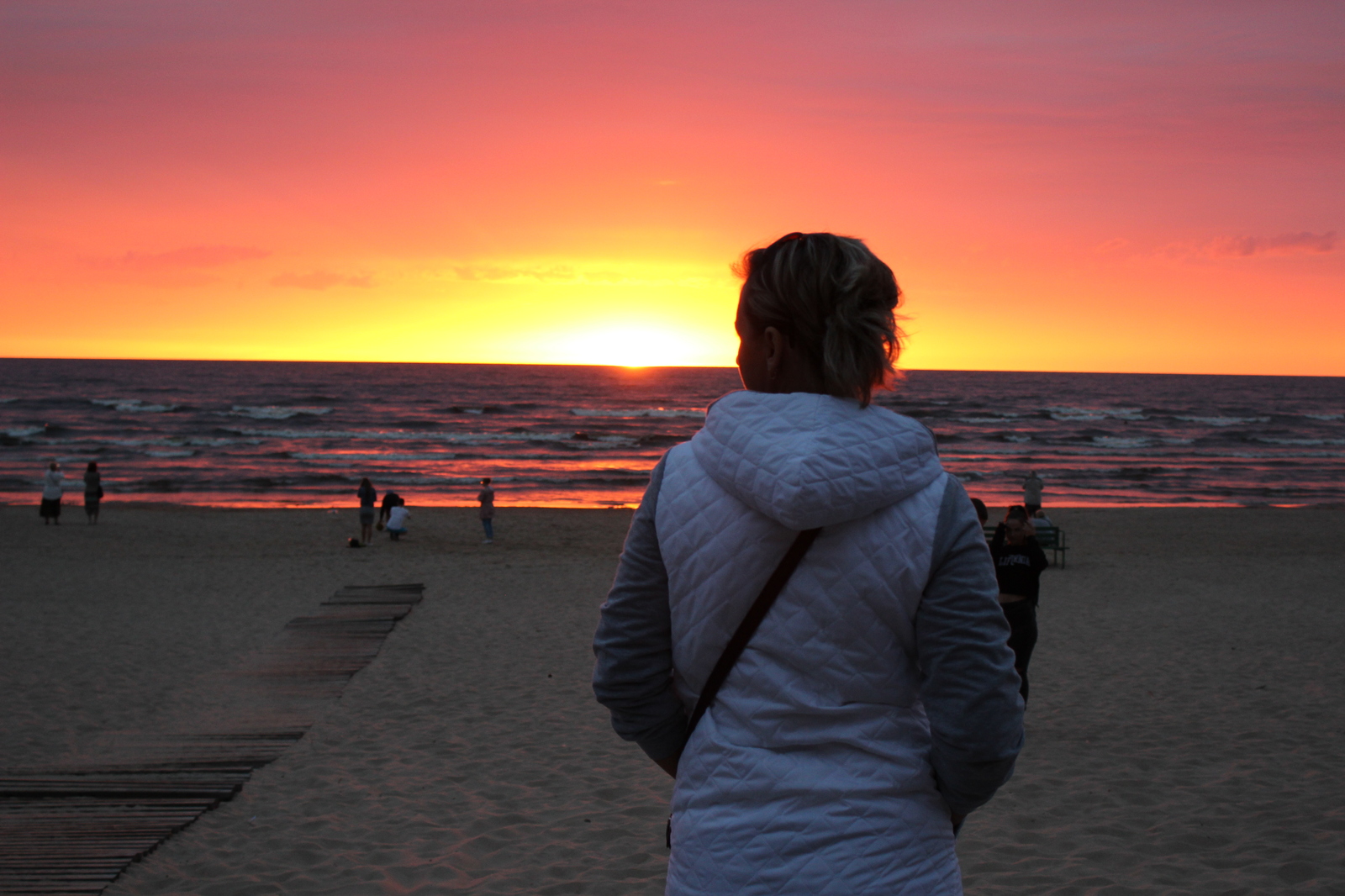 Summer sunset. - My, The photo, Sea, Sunset, Landscape, Beach, Longpost