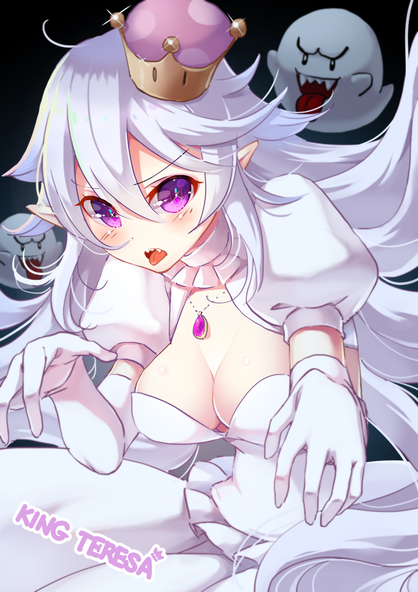 Boosette - Boosette, Bowsette, Princess Peach, Сиськи, Anime Art, Супер корона, Длиннопост