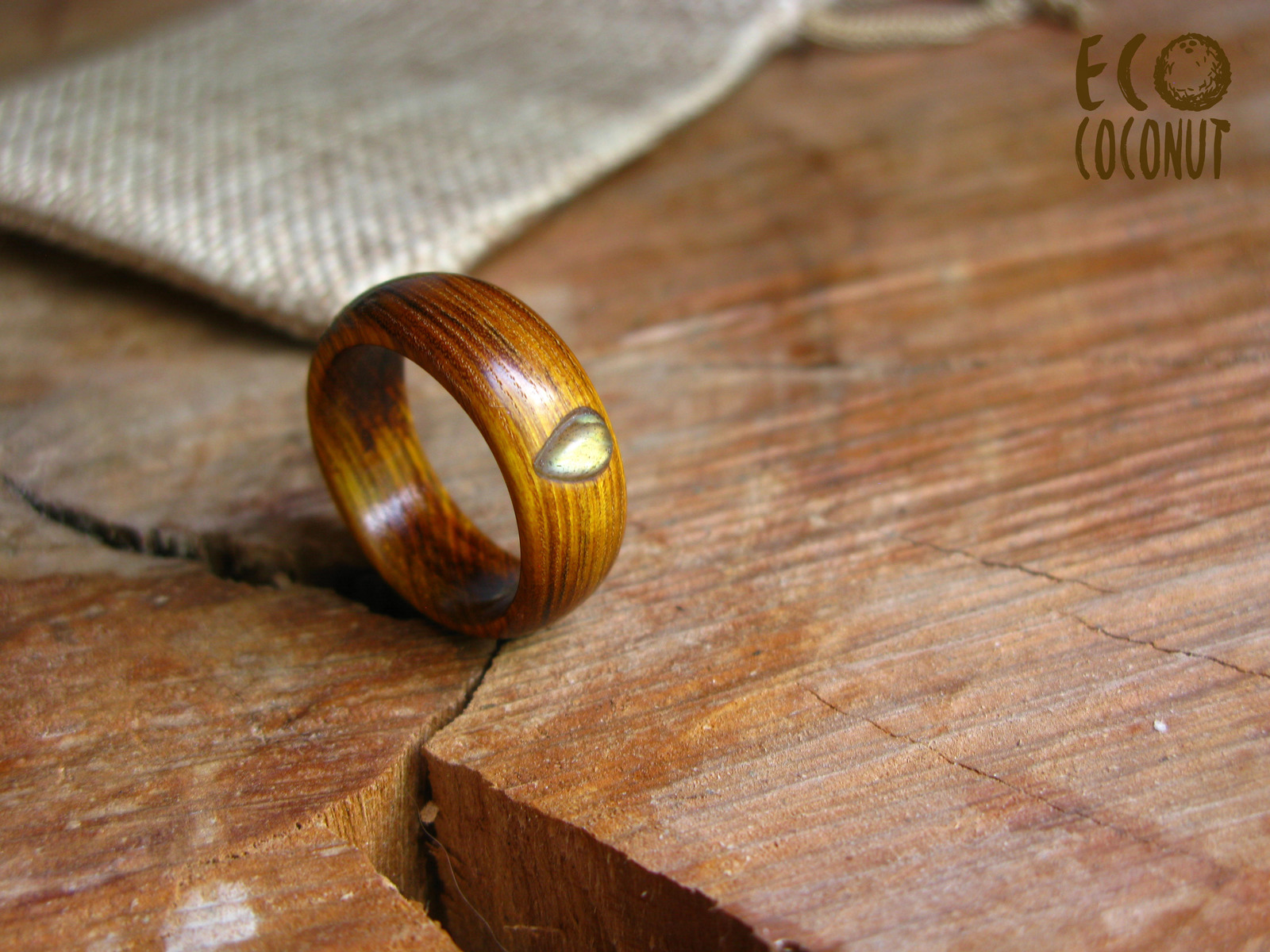 Scumpi wood ring with labradorite - My, Ring made of wood, , Ring, Wood ornaments, Needlework without process, Longpost