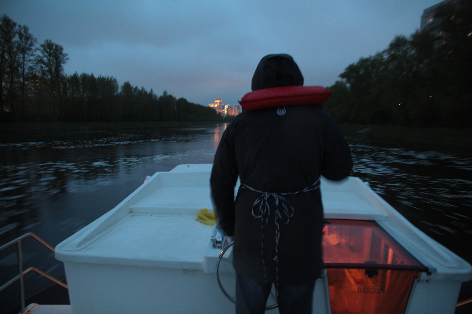 River tourism, at the helm along the Moscow Canal - My, Kim, Moscow River, Gims, Video, Longpost