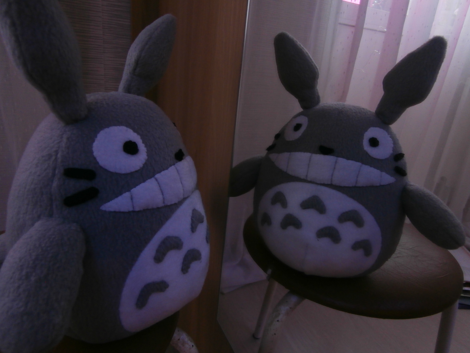 My neighbour. - My, Needlework without process, Totoro, Handmade, Soft toy