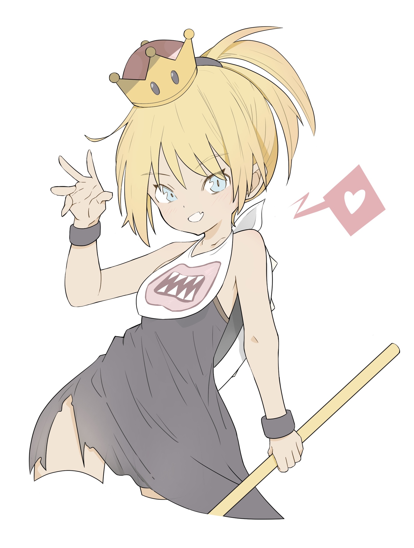 Bowsette and Bowsette Jr - Bowsette, Bowsette Jr, Anime art, Longpost, Super crown, Super mario, Nintendo, Rule 63