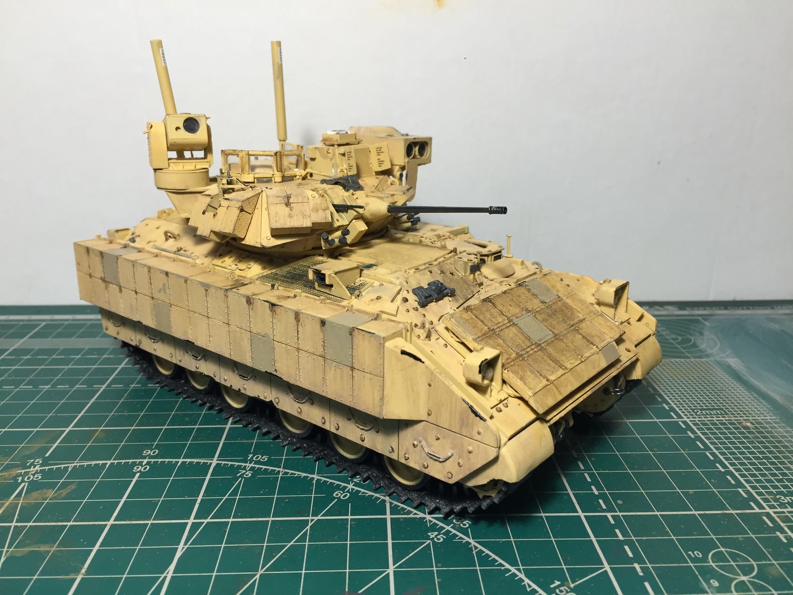 Bradley M3A3 w/busk III от Meng в 1:35 - Моё, Bradley M3A3, Моделизм, 1:35, БТТ, США, Сборка, Покраска, Meng, Длиннопост