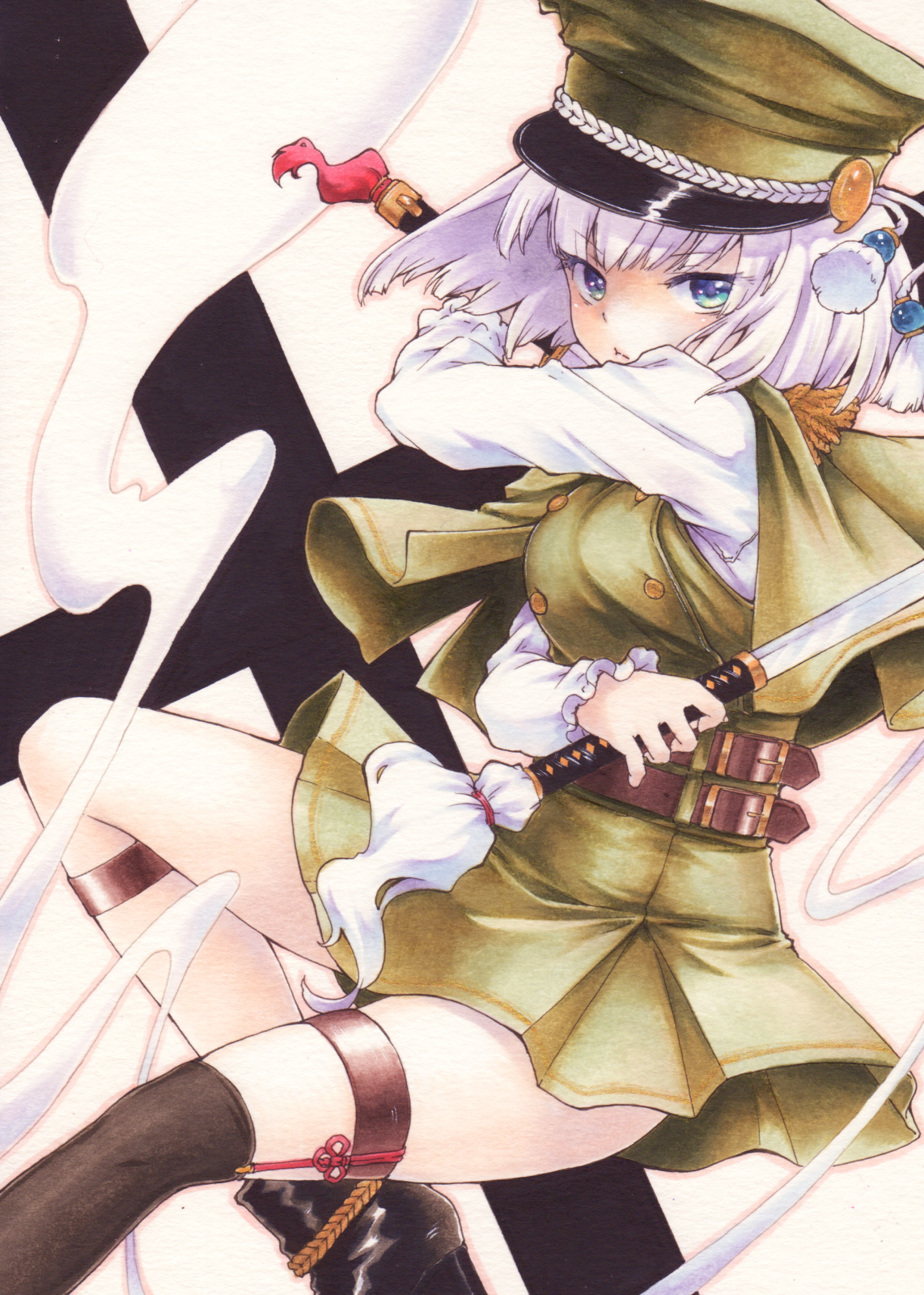 Konpaku Youmu - Аниме, Anime Art, Touhou, Konpaku Youmu, Funnyfunny