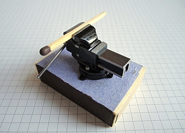 A matchstick long vice (on a scale of 1x12) - Vise, Homemade, Longpost