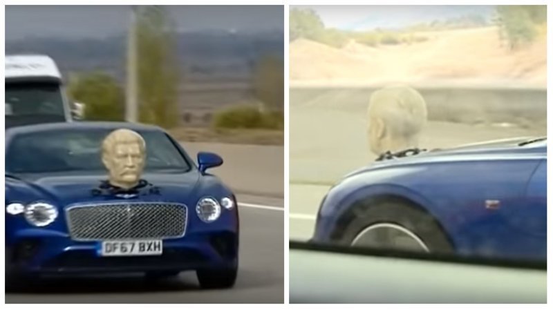 Jeremy Clarkson stuffed a bust of Stalin on his Bentley and swept across Georgia - Jeremy Clarkson, Georgia, Stalin, Video