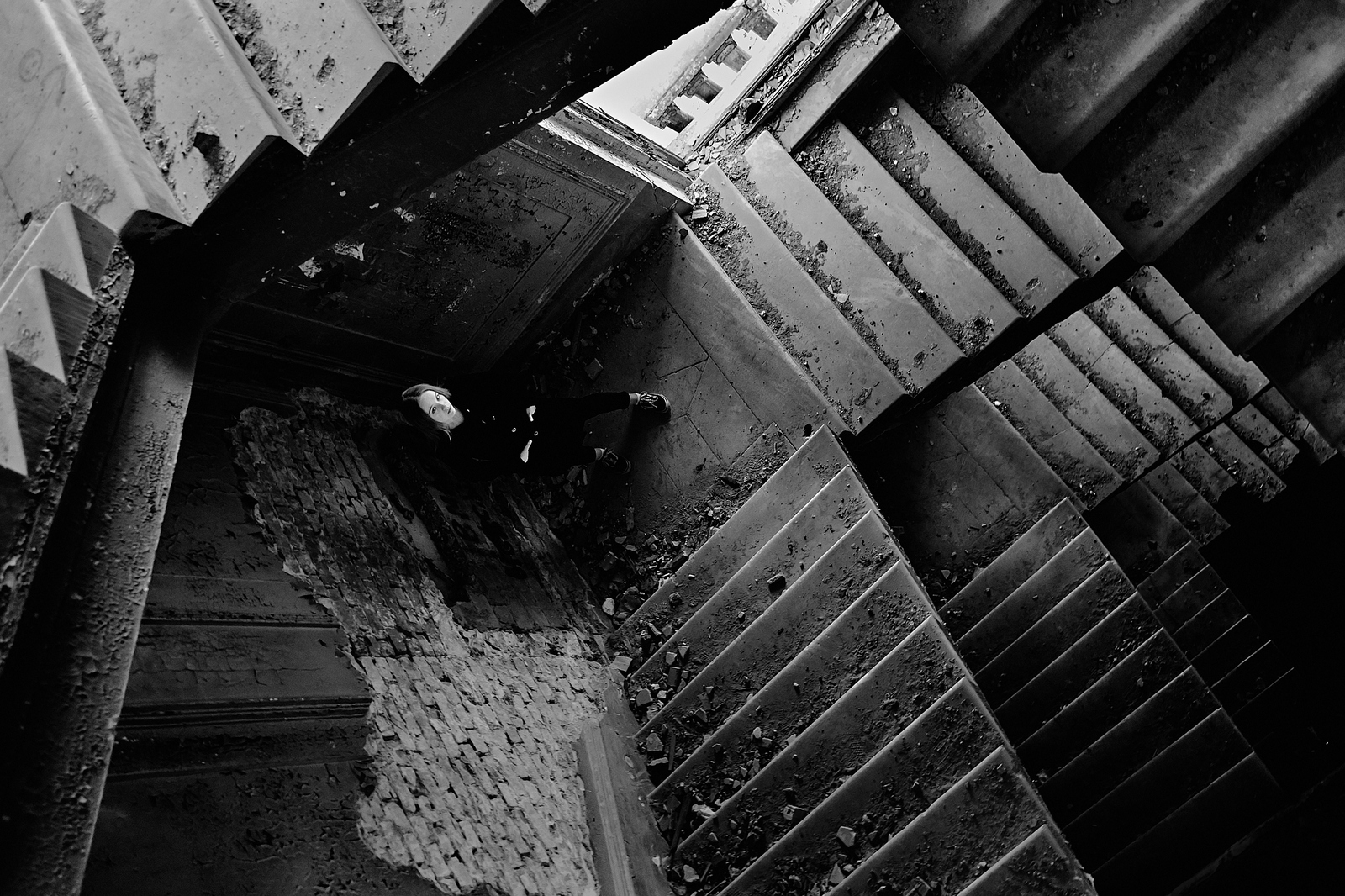 Geometry. - My, The photo, Black and white, Geometry, Stairs, Yekaterinburg