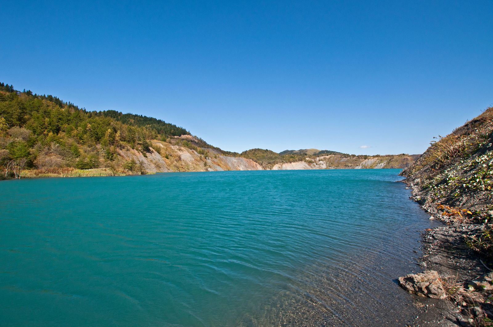 Novikovo, Quarry Lakes - My, Russia, Sakhalin, The photo, Longpost