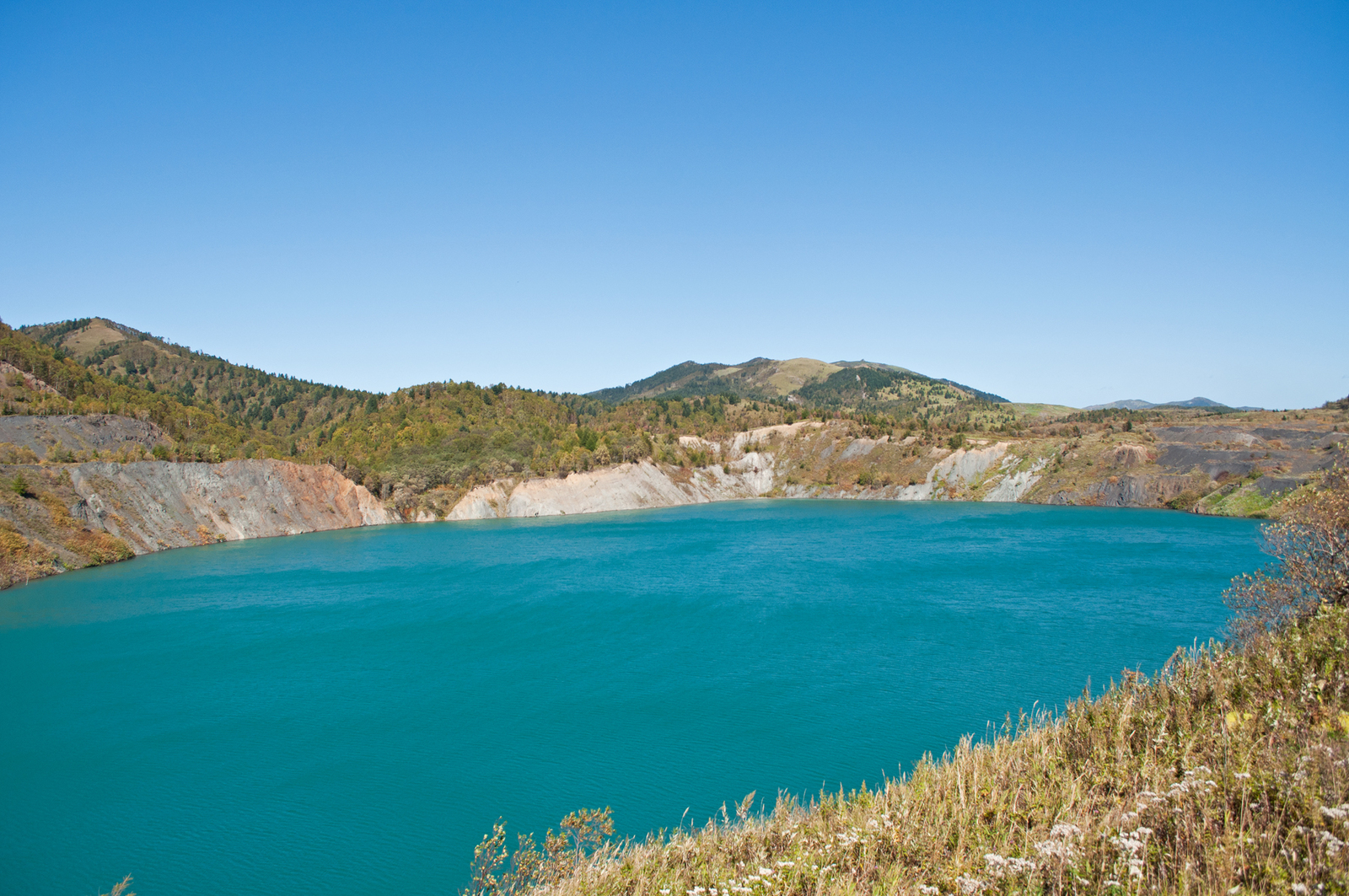 Novikovo, Quarry Lakes - My, Russia, Sakhalin, The photo, Longpost