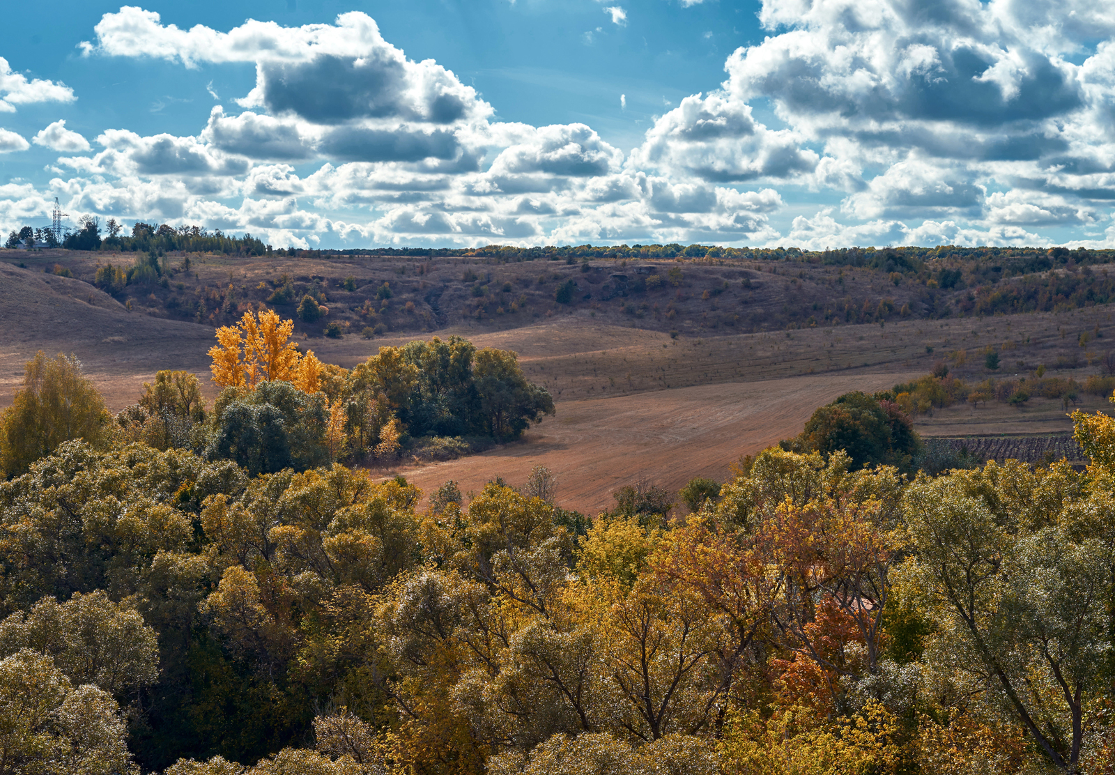 Random autumn landscape. - My, Autumn, Sky, Clouds