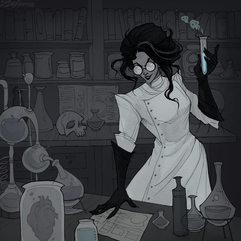 Drawlloween Laboratory - Deviantart, Art, Drawing, , IrenHorrors