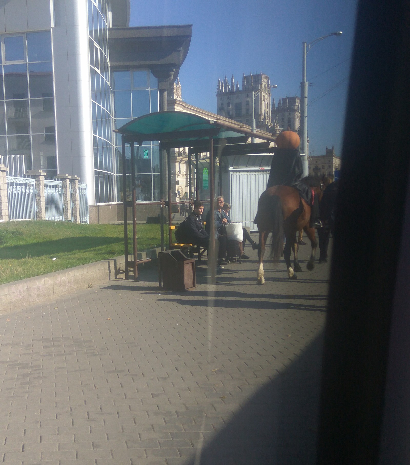 Preparing for Halloween - My, Railway station, Minsk