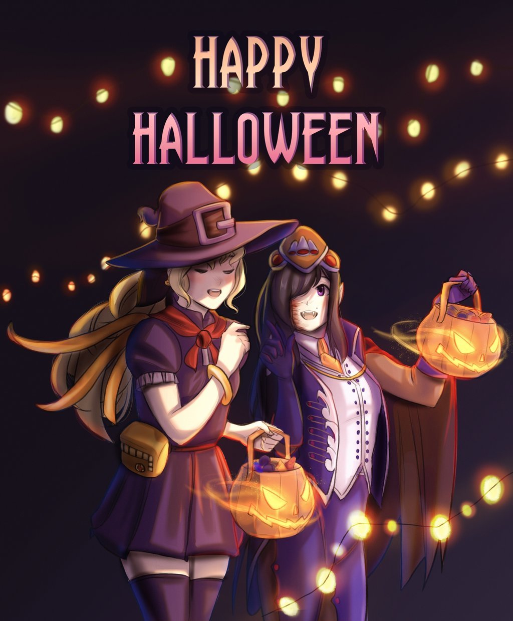 Compilation of katawa shoujo arts - Lilly satou, Rin Tezuka, Hanako ikezawa, Halloween, Fan art, Anime, Longpost