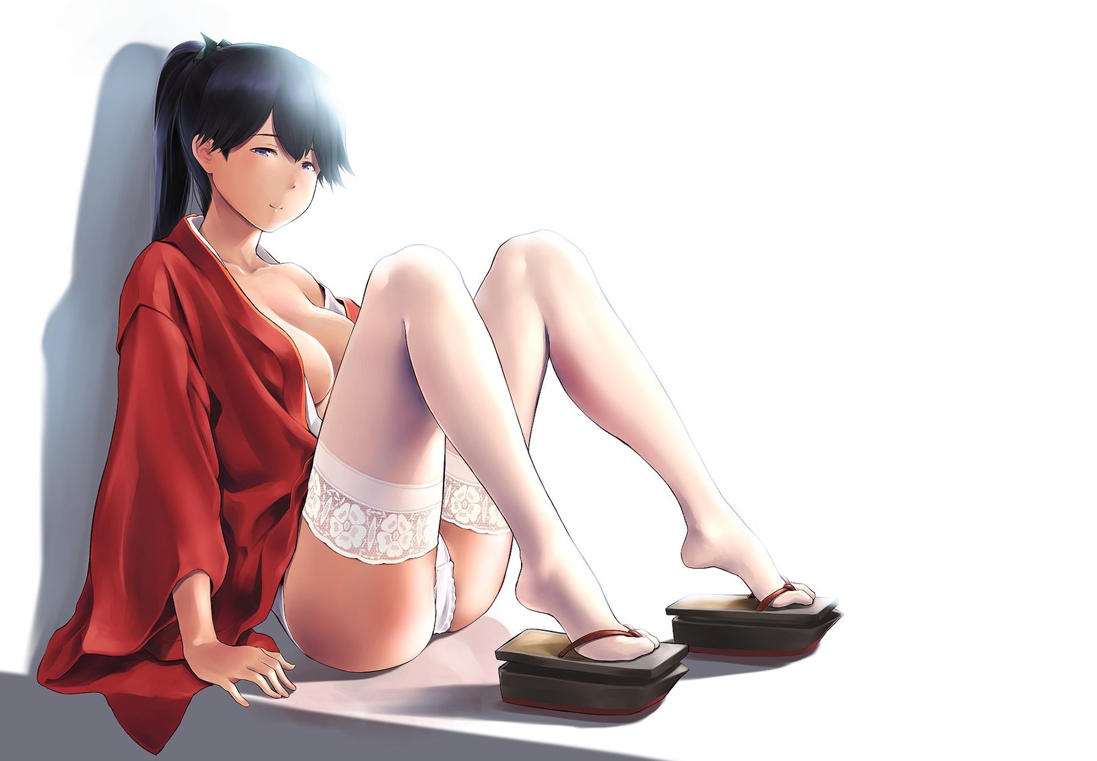 Houshou - NSFW, Kantai collection, Houshou, Etty, Stockings, Underpants, Anime art, Anime