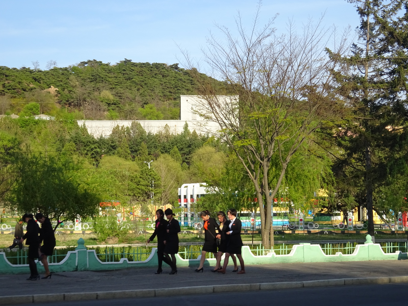 A trip to the DPRK in April 2018. Outskirts of Pyongyang in the evening. - My, North Korea, Travels, Longpost