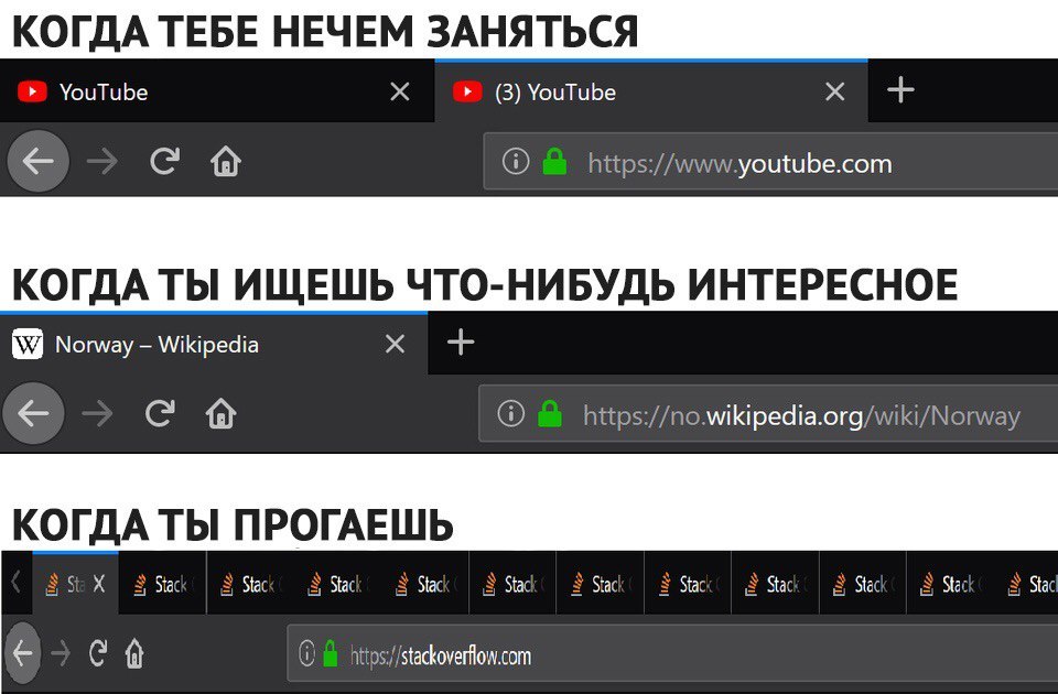 Браузер программиста - Разработка, Программирование, Браузер, IT юмор