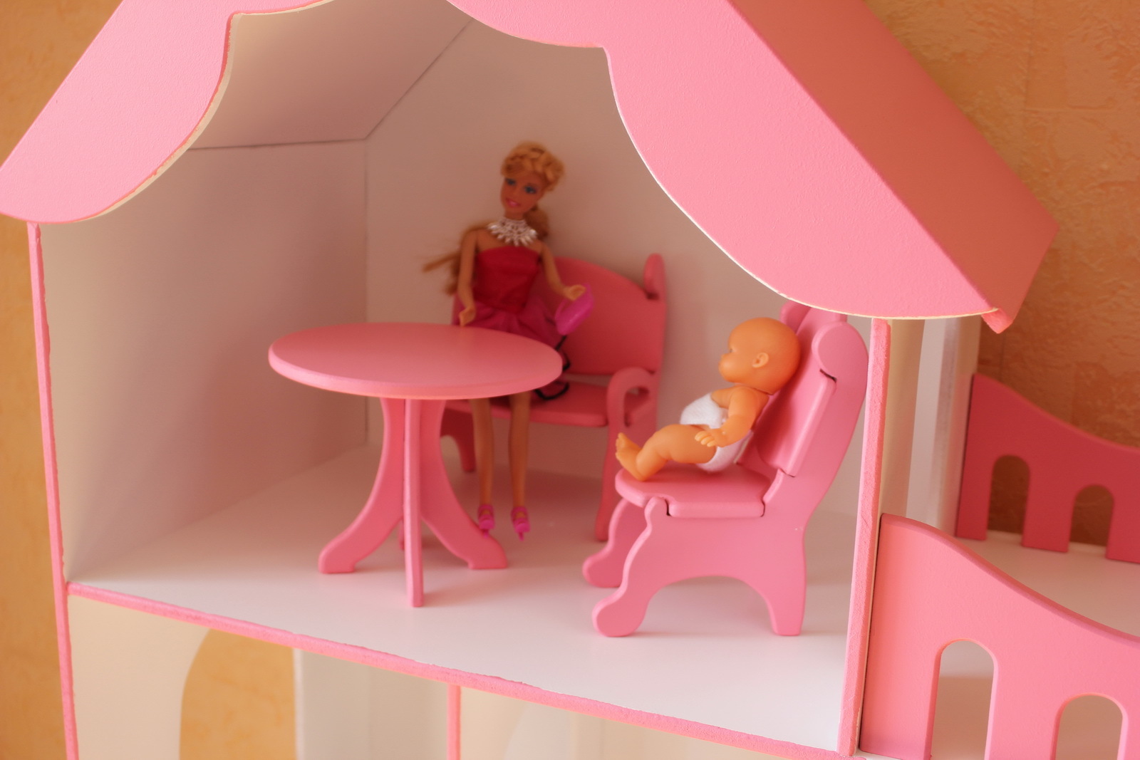 DIY dollhouse - My, Children's house, Dollhouse, , , Wooden house, Longpost