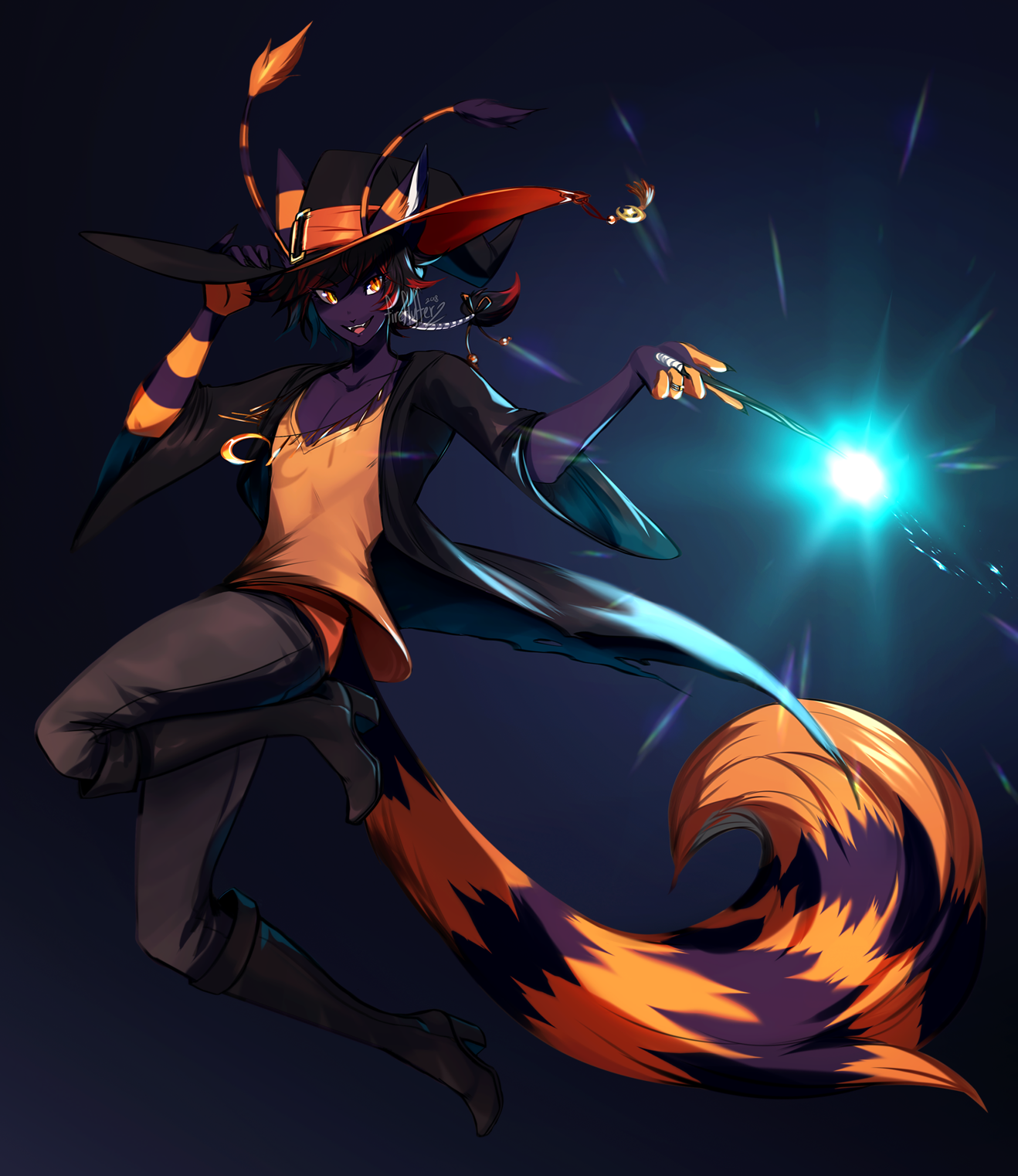 Magic Touch - Fireflufferz, Furry, Art, Anthro