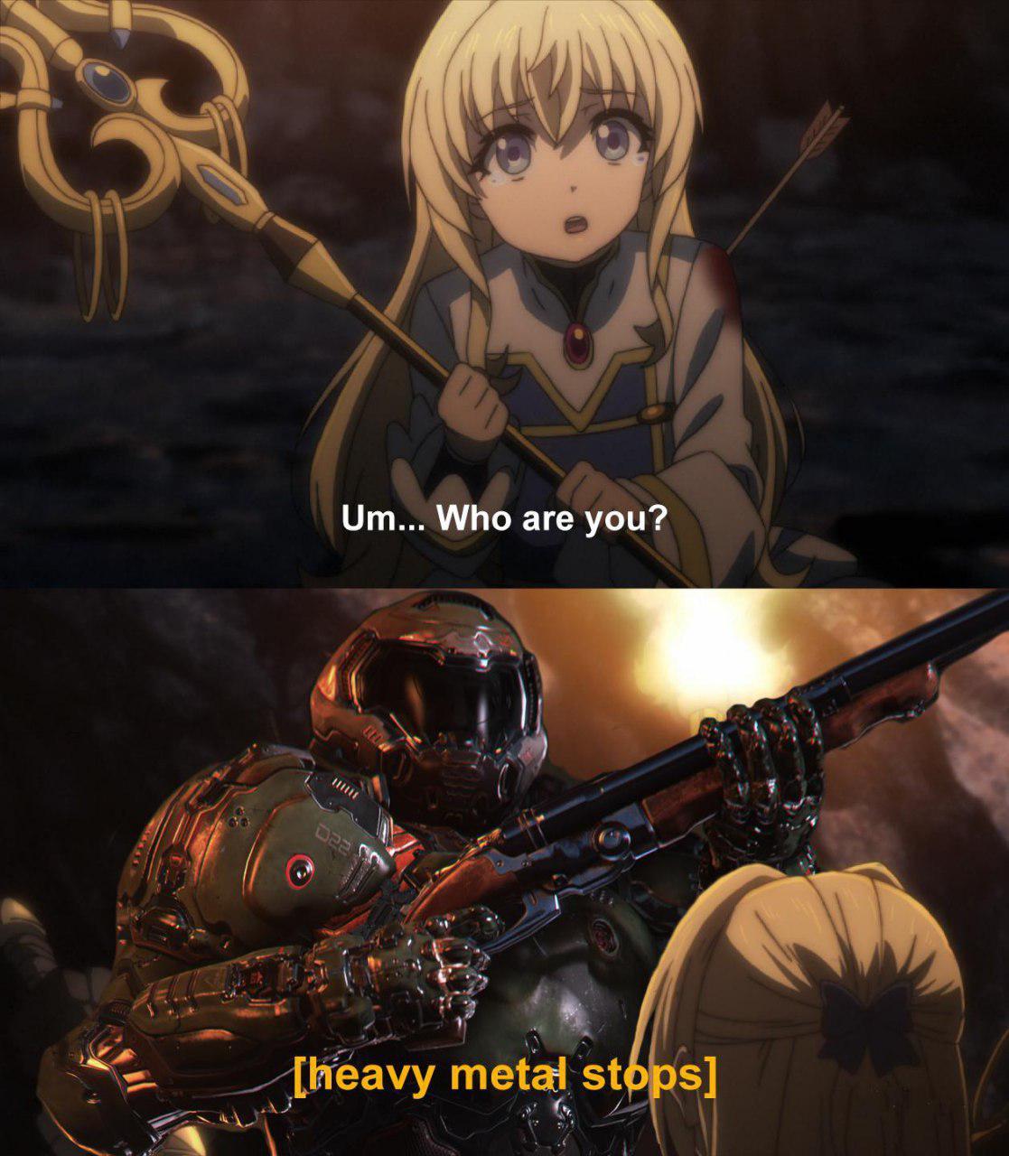 Doom Slayer - Goblin slayer, Doom, Crossover, Anime, Crossover