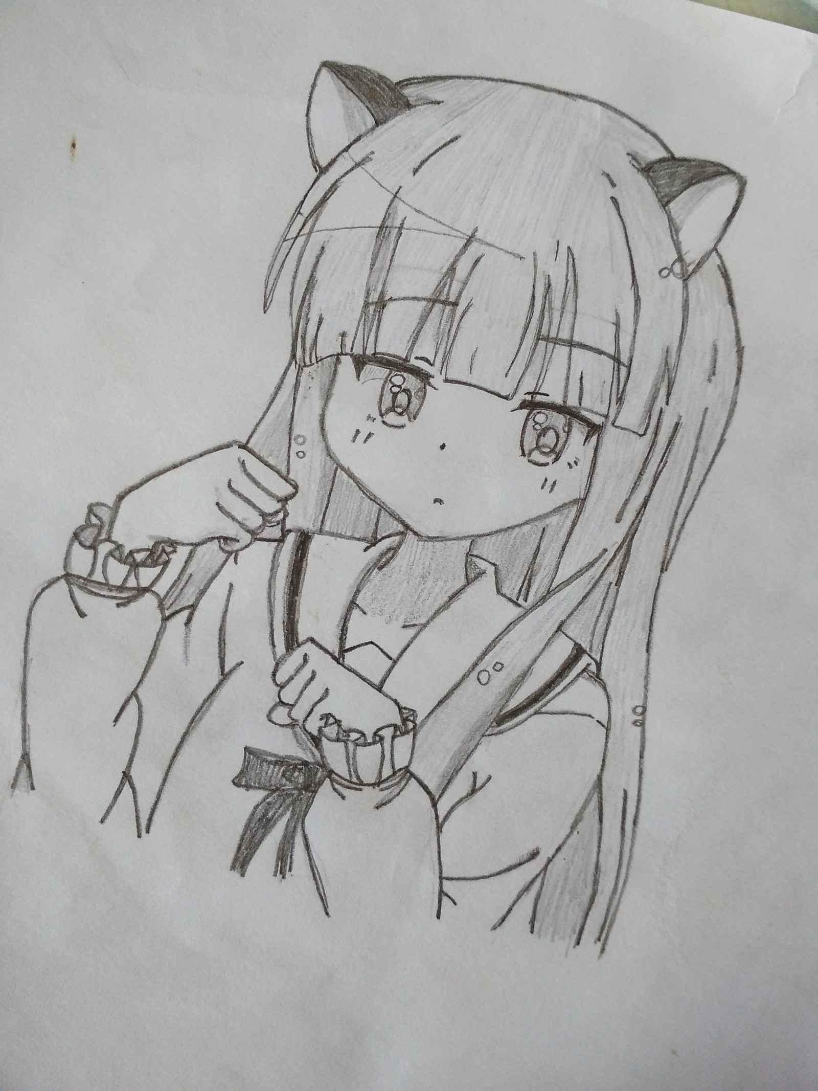 Just a drawing - My, Drawing, Anime, Loli