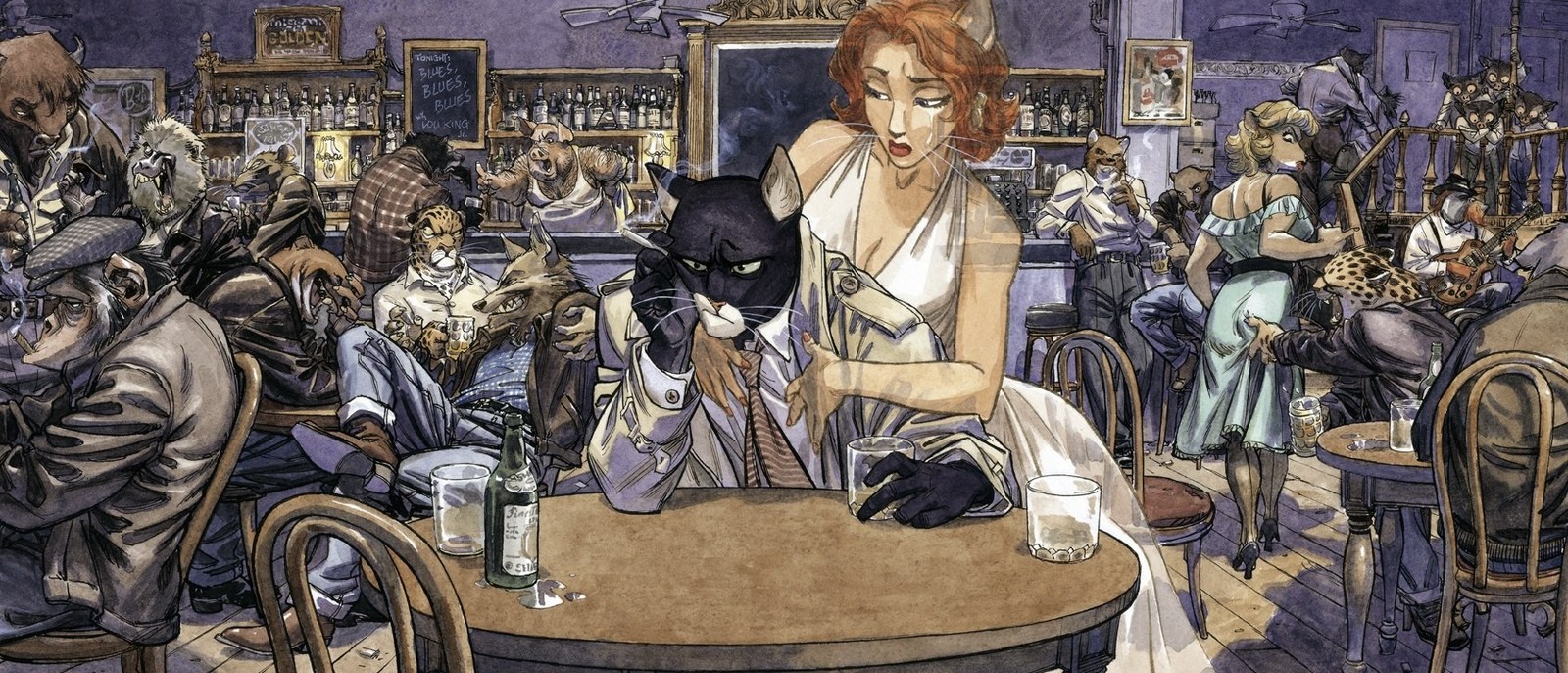 About the masterpiece - Blacksad. - My, Blacksad, Comics, cat, Detective, Longpost