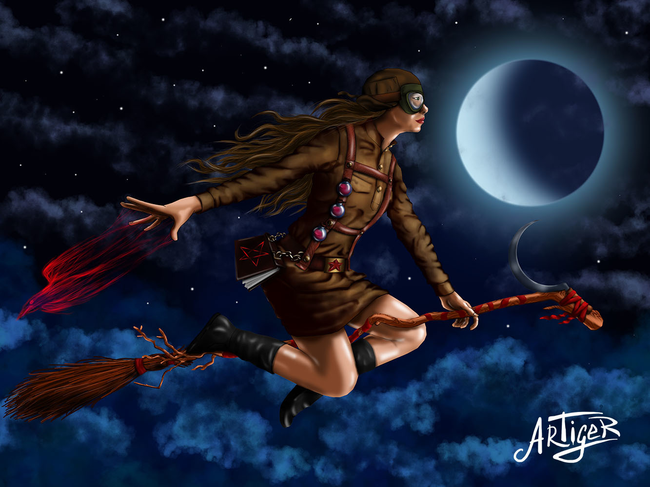 Night witch - My, Art, Sabaton, Witches