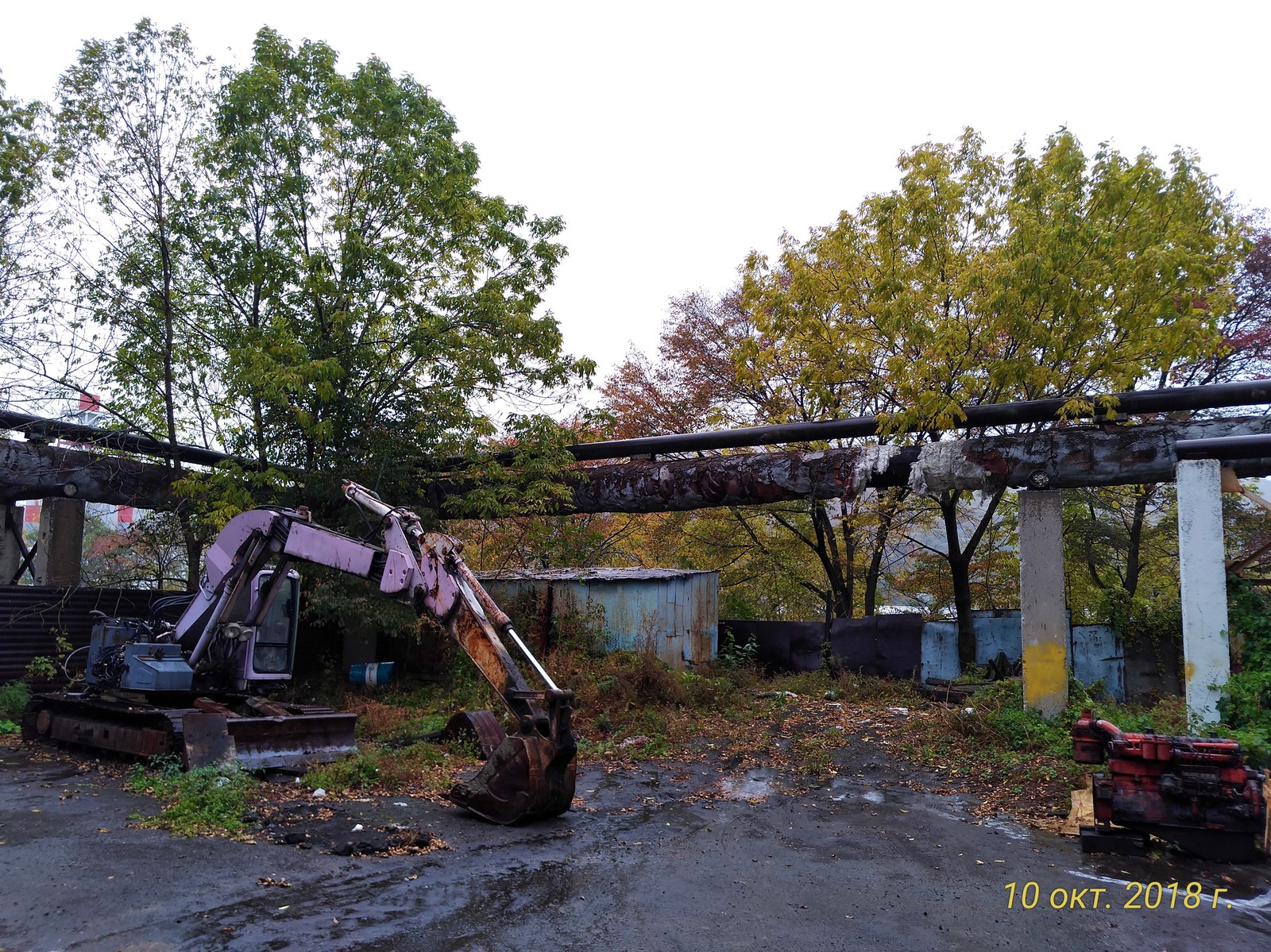 Autumn - My, Autumn, Excavator