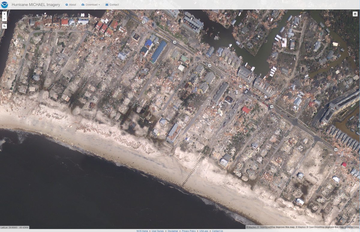 Hurricane Michael satellite photo before and after - Hurricane, Satellite, Consequences