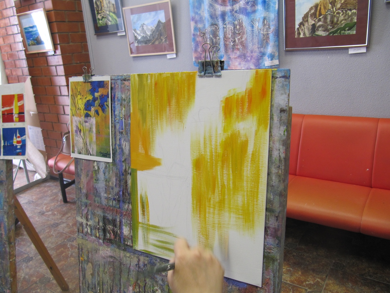 Pictures in stages. /5 - My, Painting, Canvas, Butter, Oil painting, Barnaul, Gallery, Parcel post, Longpost