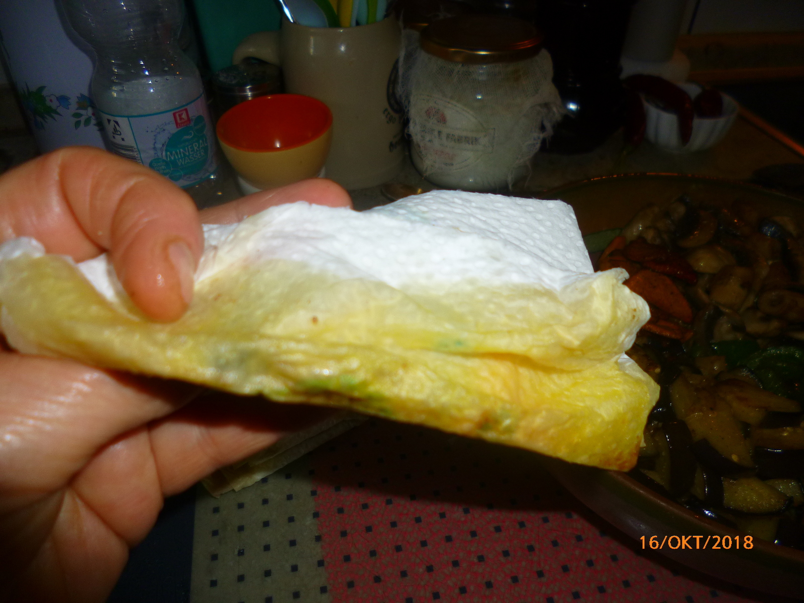 Why do I put paper napkins in fried vegetables. - My, Kitchen, Vegetables, Longpost, Food