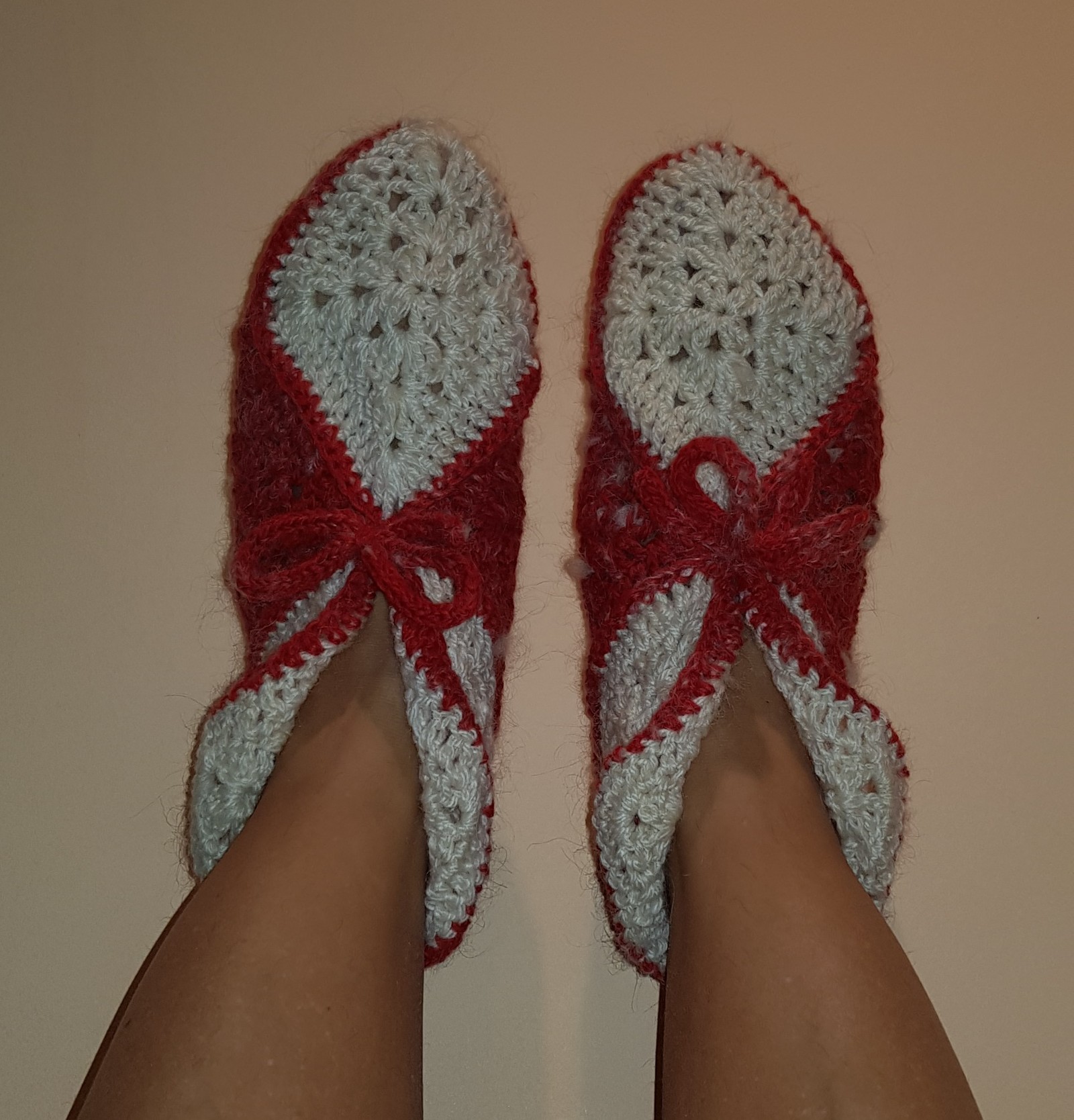 Pure wool slippers - My, Needlework without process, With your own hands, Knitting, Longpost