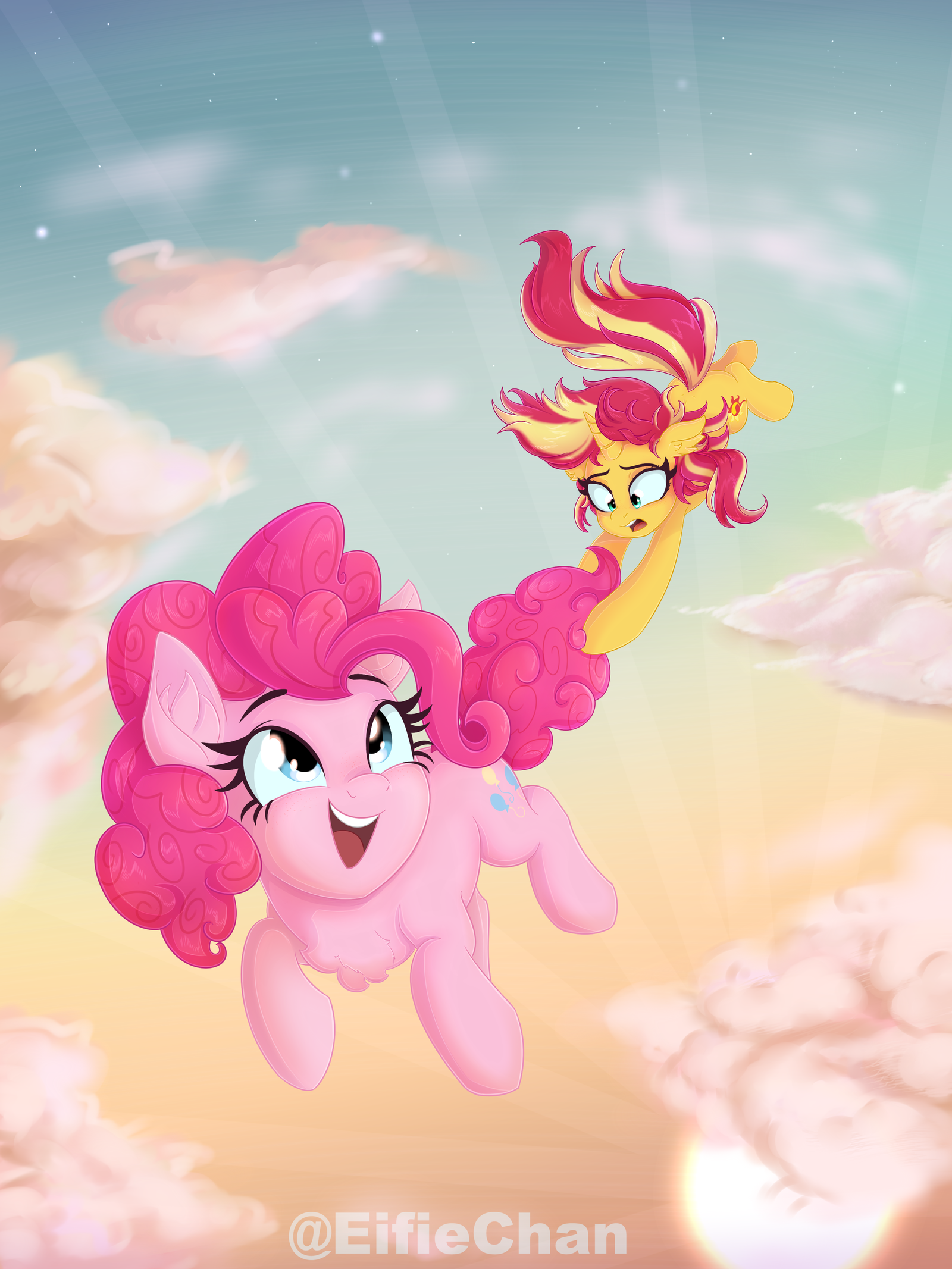 Ponkerleap - My little pony, Pinkie pie, Sunset shimmer, Katakiuchi4u