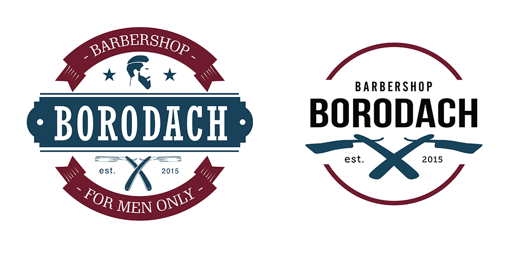 Barbershop logo - My, Logo, Design, Barbershop, Beard, Longpost