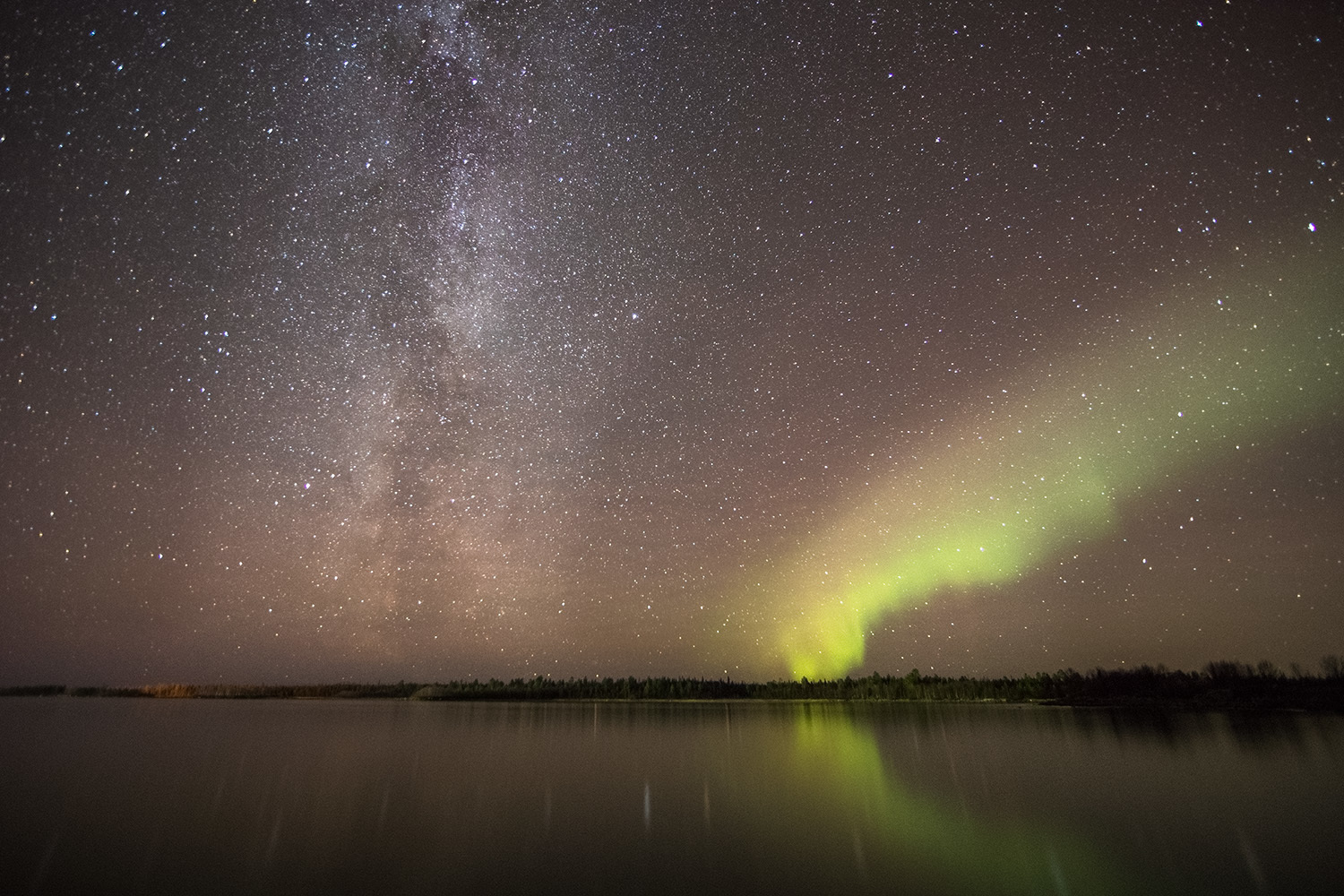 Milky Way - Моё, Пейзаж, Природа, Кольский полуостров, Млечный путь, Полярное сияние, Длиннопост