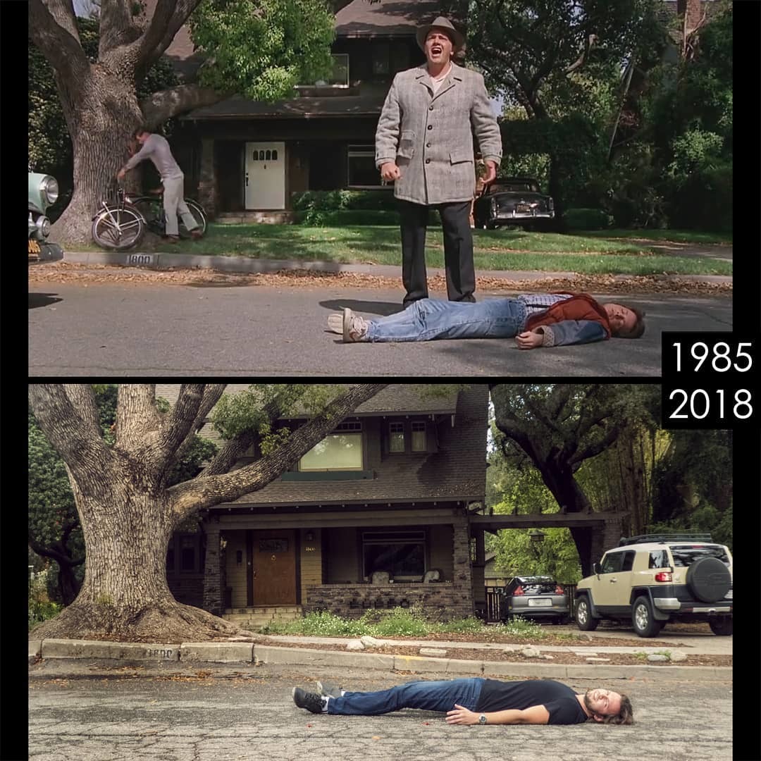 LA Guy Finds Old Film Locations And Recreates Footage From There - Movies, Then and now, Longpost, A selection, It Was-It Was