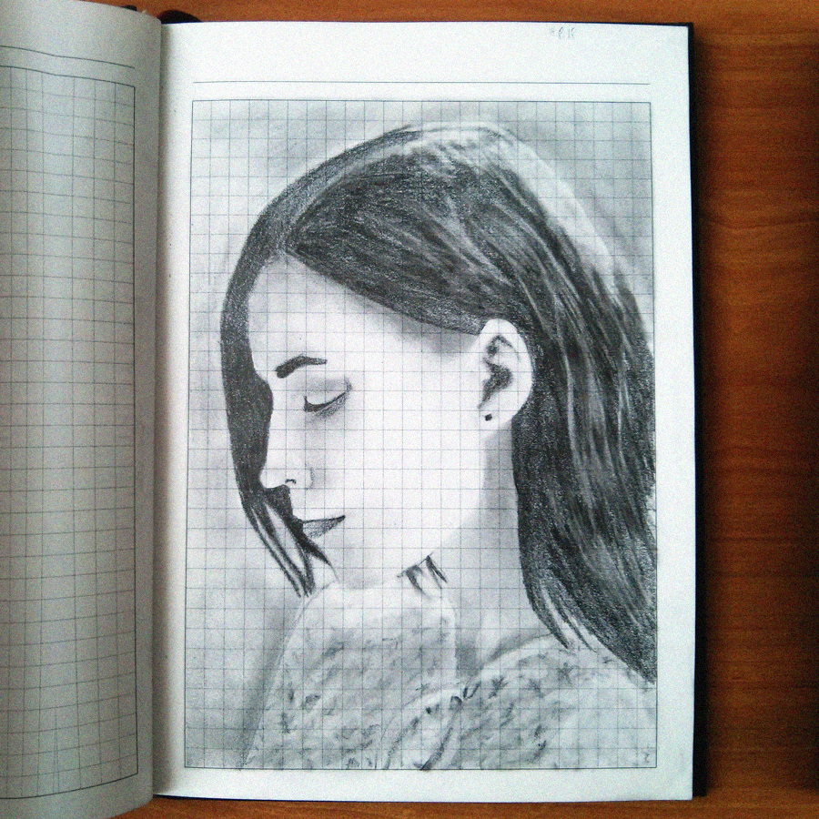 Pencil portrait - My, Drawing, Pencil drawing