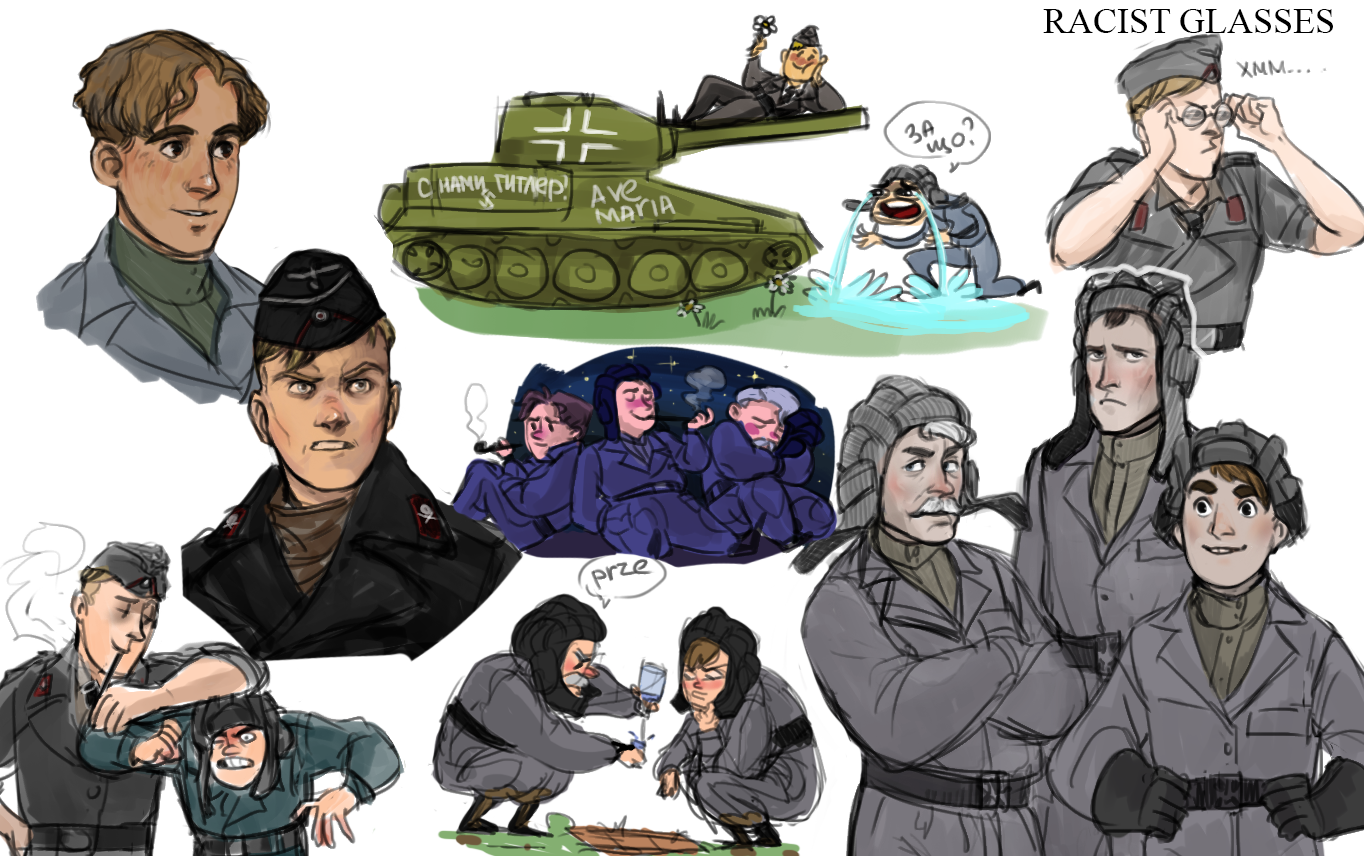 Пятничные позитивные военные рисунки | Пикабу