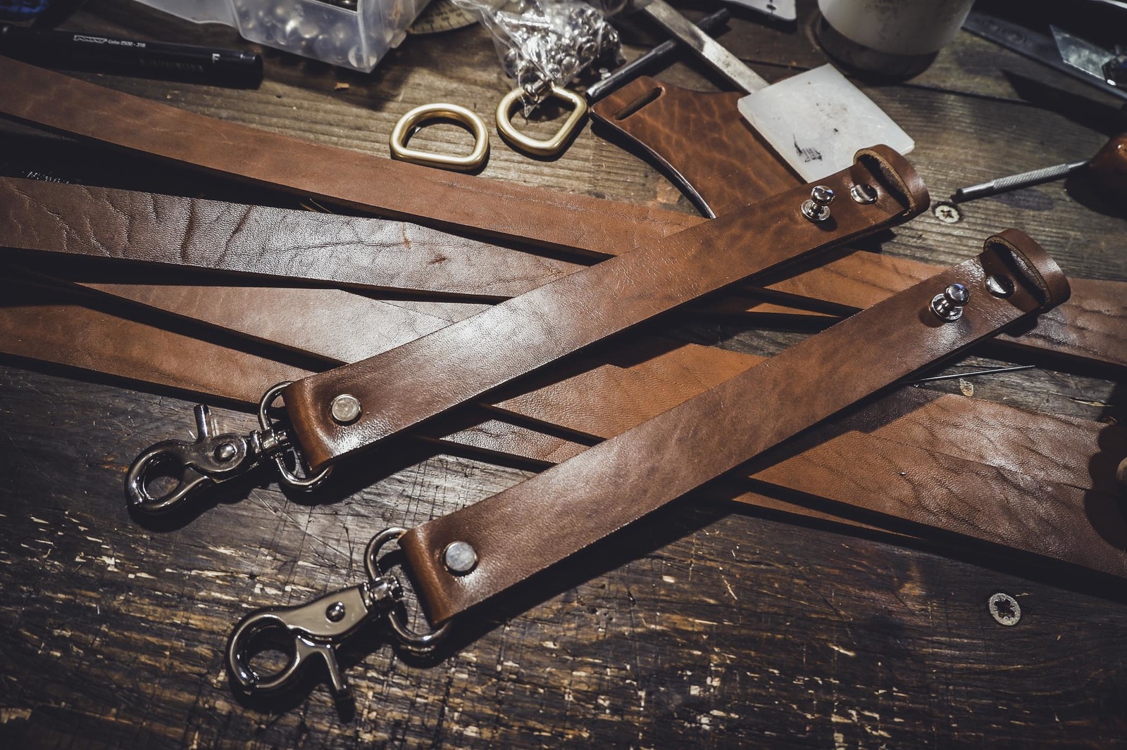 With my own hands. - My, Leather craft, Grossone, With your own hands, Leather products, , Belt, , Longpost, Suspenders