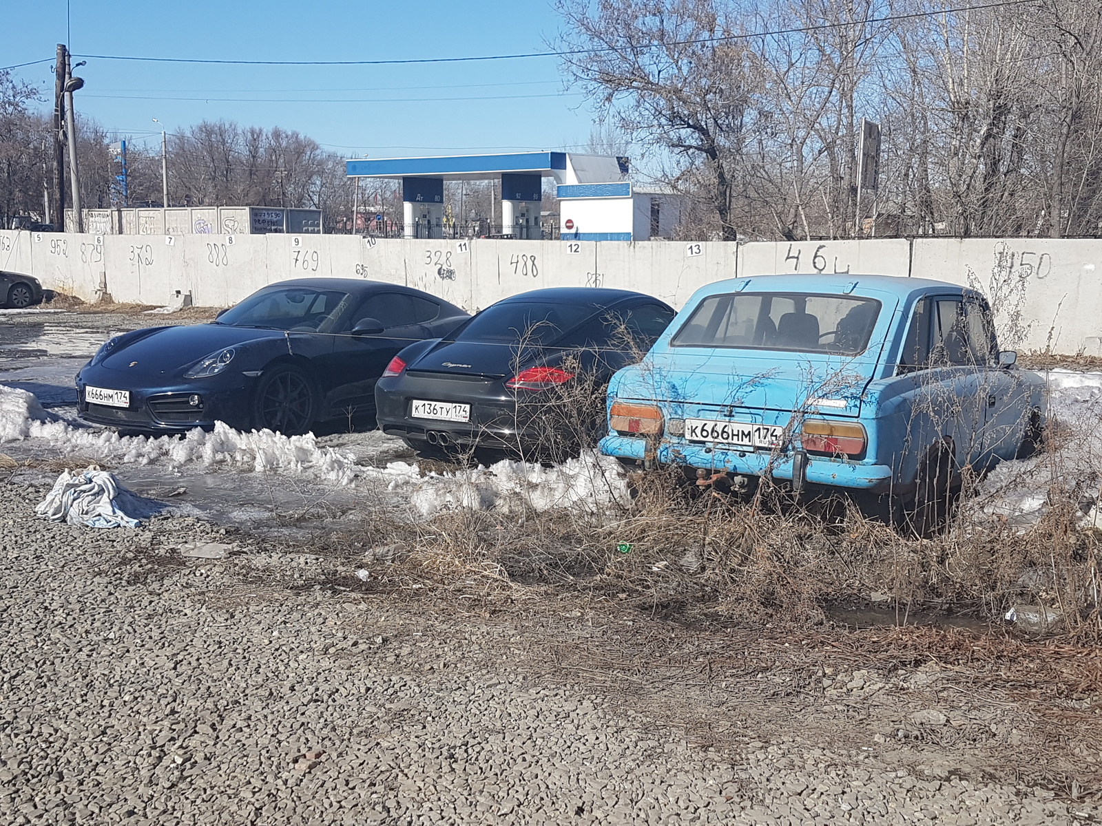 Парковка мажоров - Моё, Porsche, Москвич, Челябинск