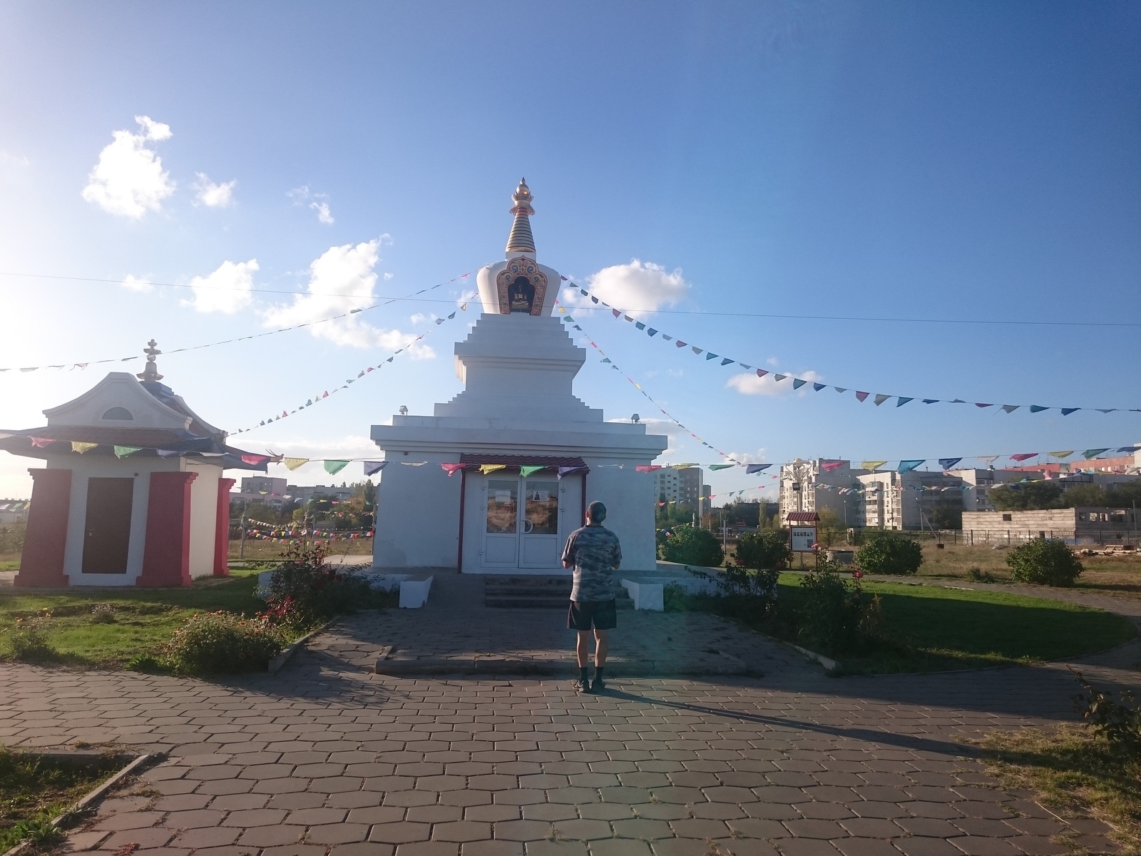 Stupa of Enlightenment in Elista - My, , , Elista, Video, Longpost