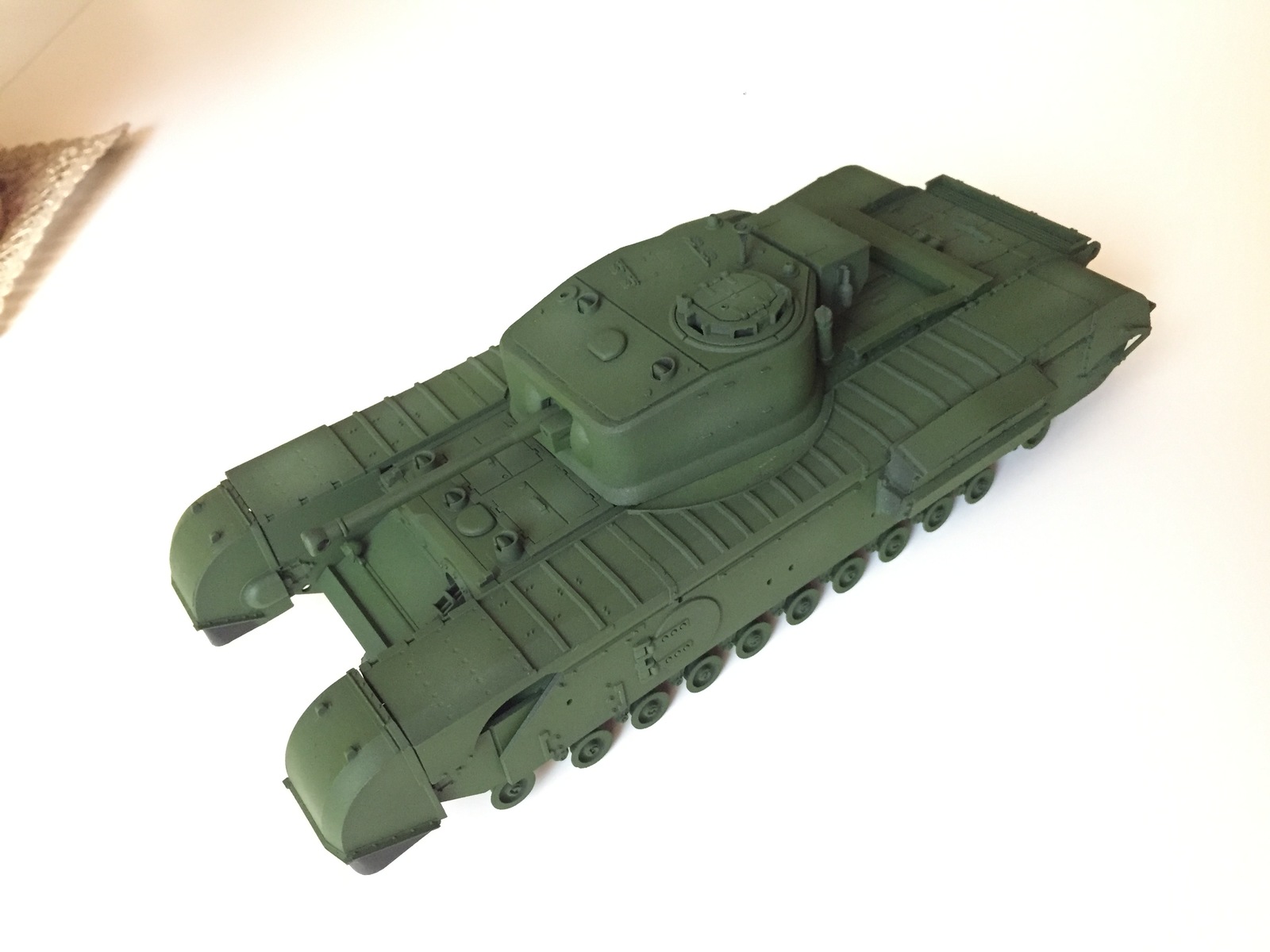 Churchill VII by Tamiya in 1:35 scale - My, , Tamiya, BTT, The Second World War, 1:35, Stand modeling, Painting, Great Britain, Longpost