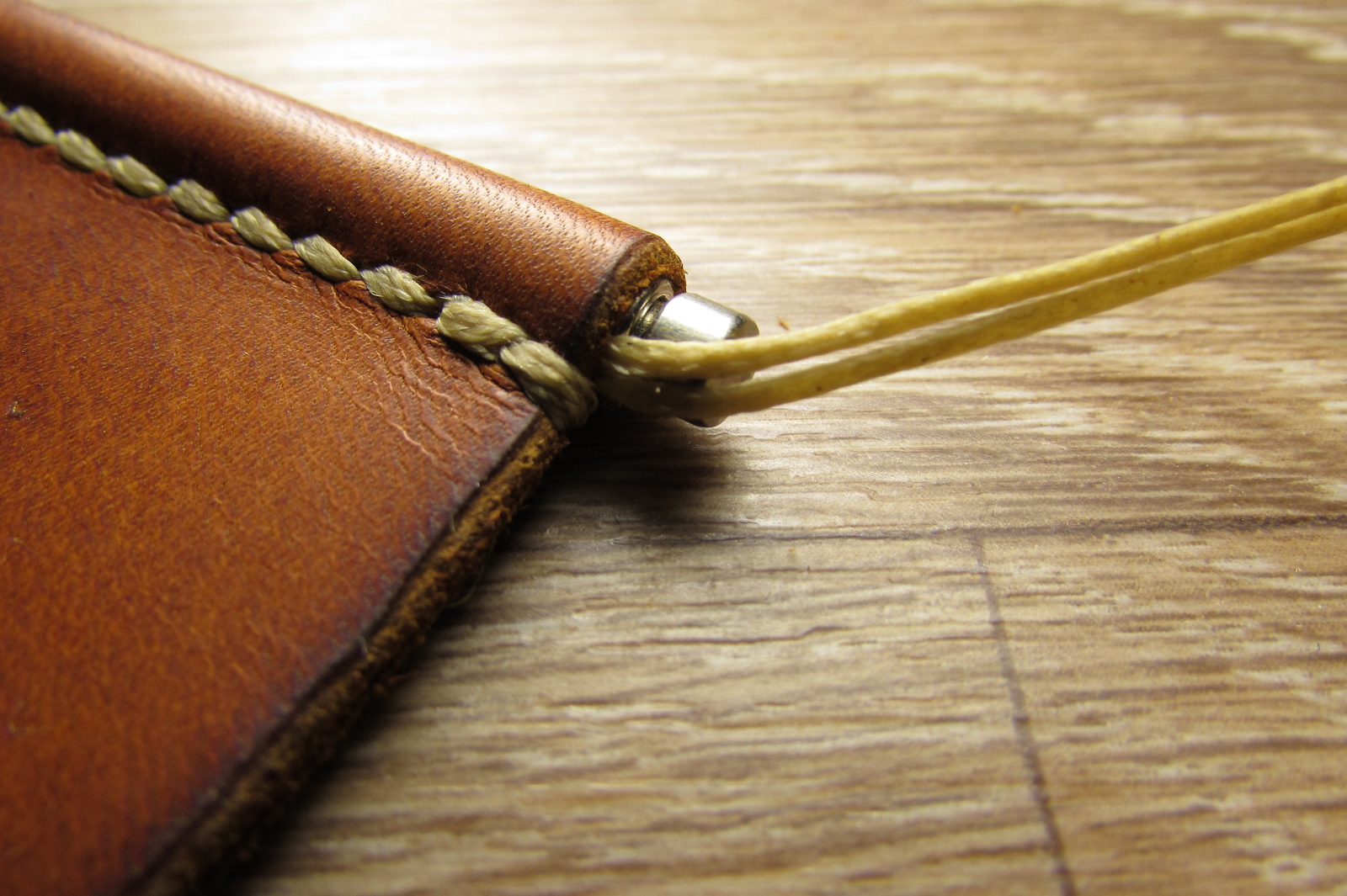 Just a bill holder - My, , , , Leather, Leather craft, Longpost, Needlework with process, Money clip