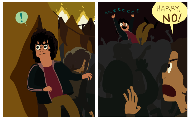 Harry, no! - Comics, Harry Potter and the Goblet of Fire, Quidditch, Accordion, Without translation, Repeat