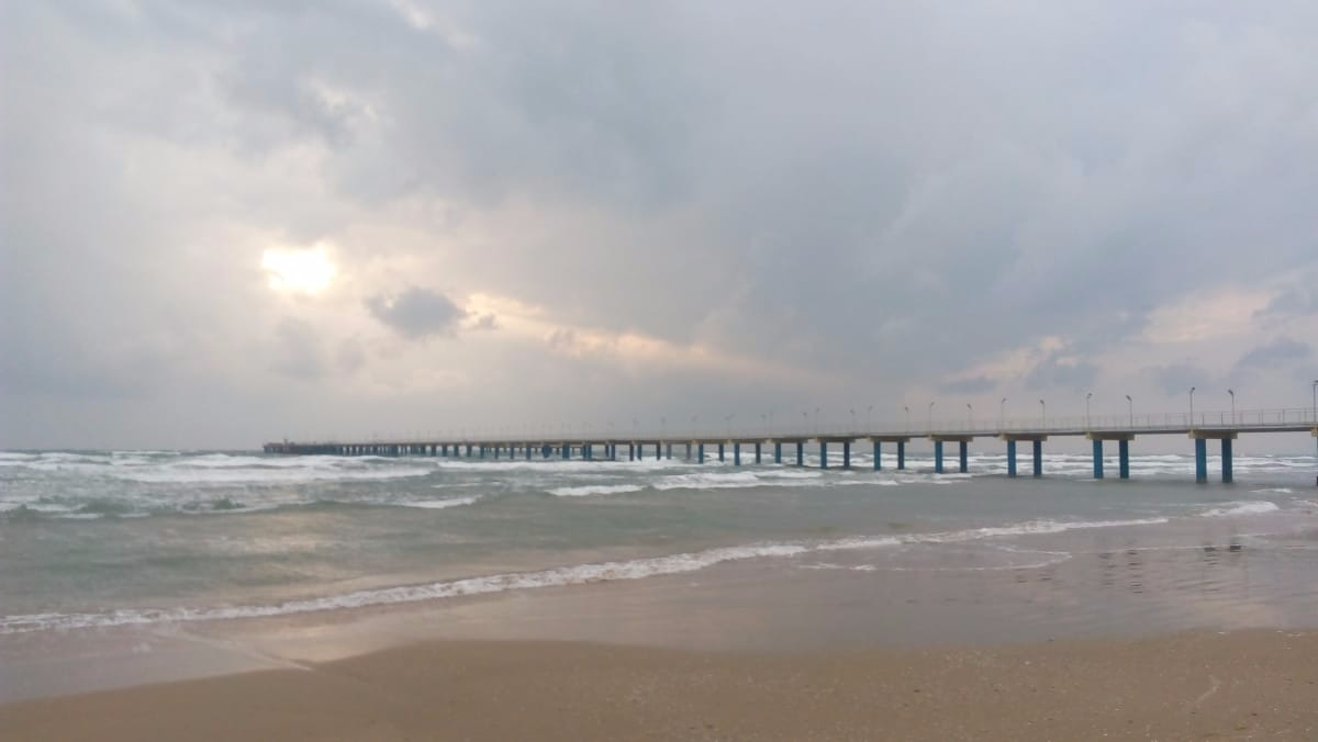 Anapa. Before the storm - My, Anapa, Storm, Black Sea, Краснодарский Край