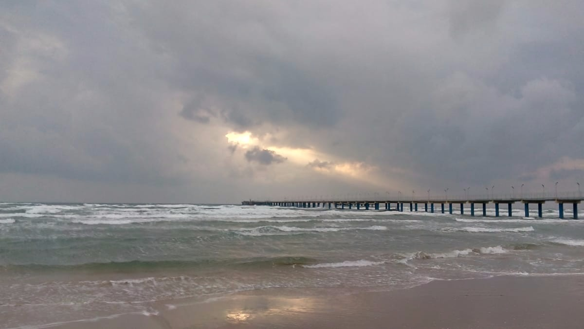 Anapa. Before the storm - My, Anapa, Storm, Black Sea, Краснодарский Край