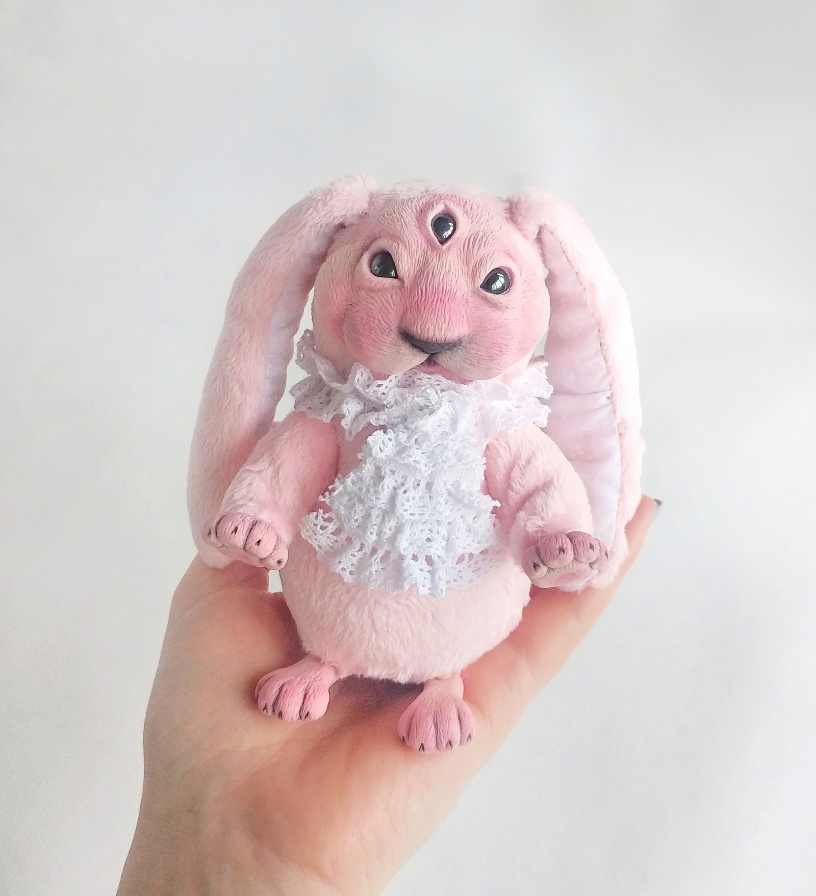 Unseen animal - My, Author's toy, Polymer clay, Needlework without process, Doll, Longpost