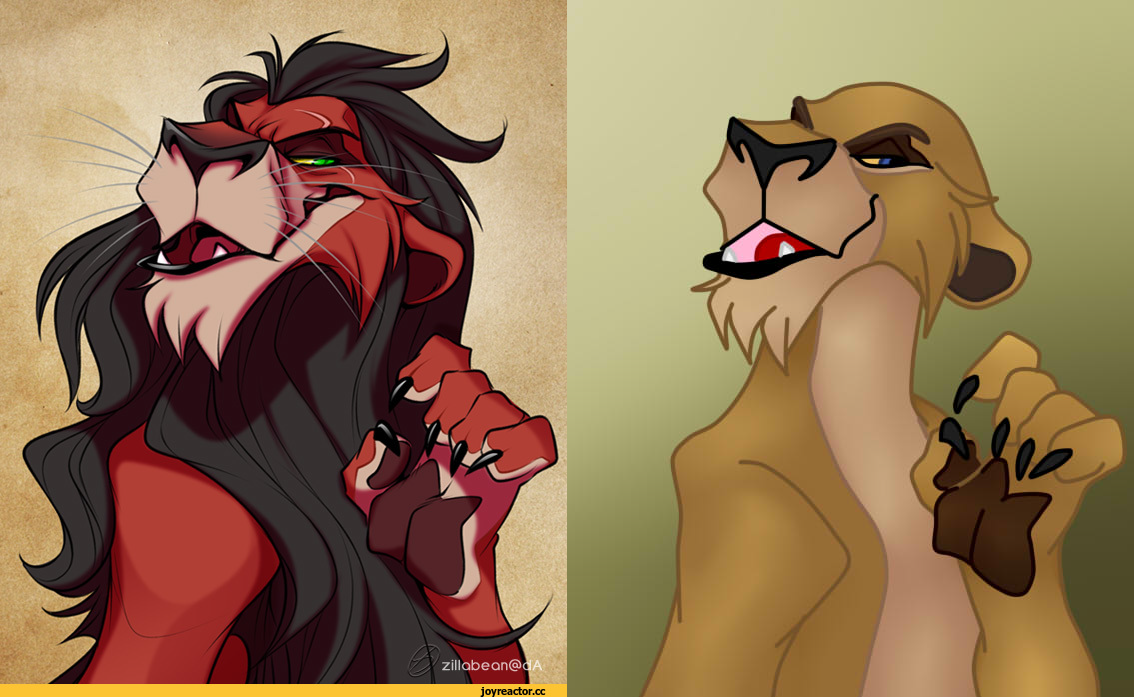 Scar and Zira - My, The lion king, Treatment